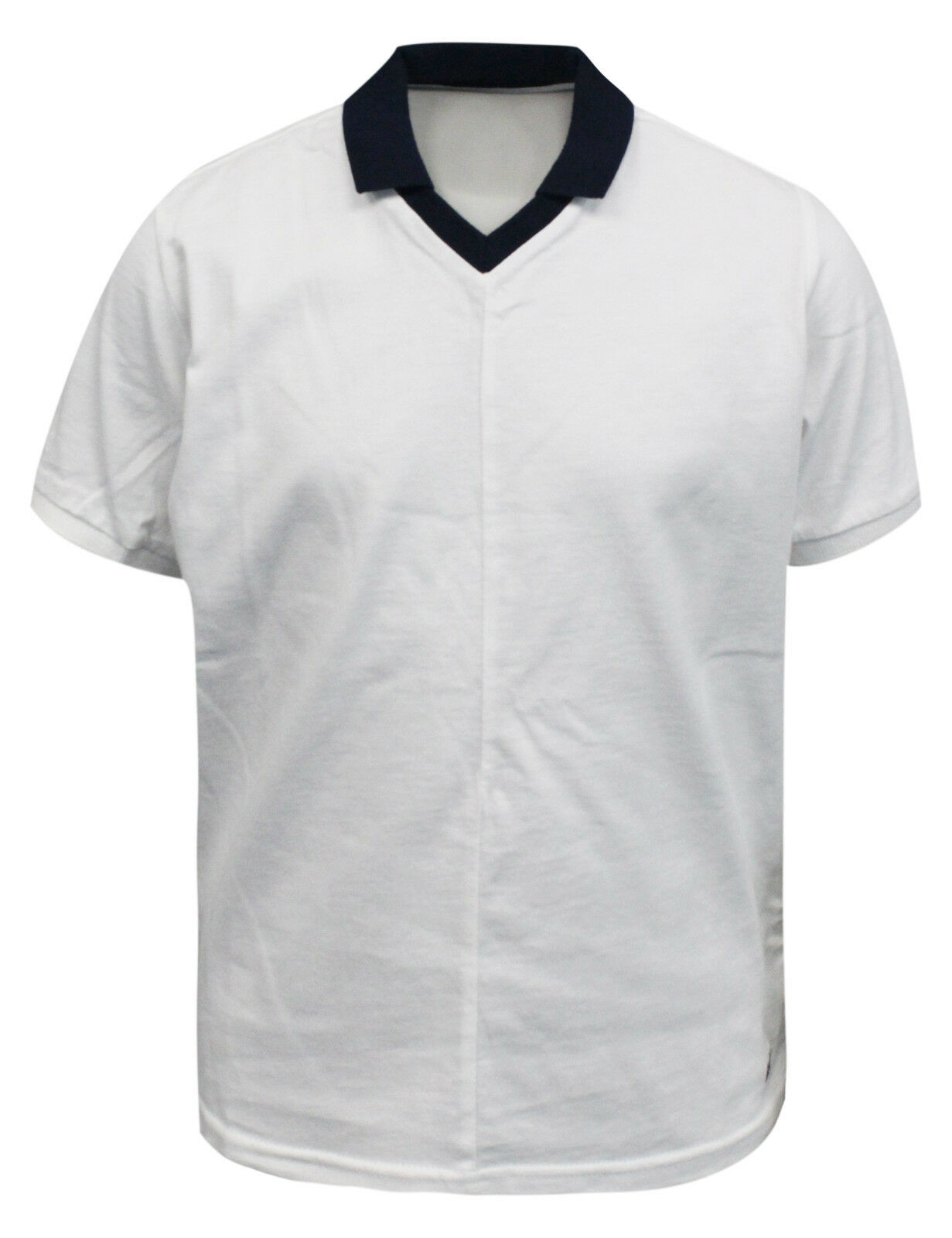 Nike Meisjes Katoenen T-shirt met korte mouwen in wit marineblauw 421390 100 A78E