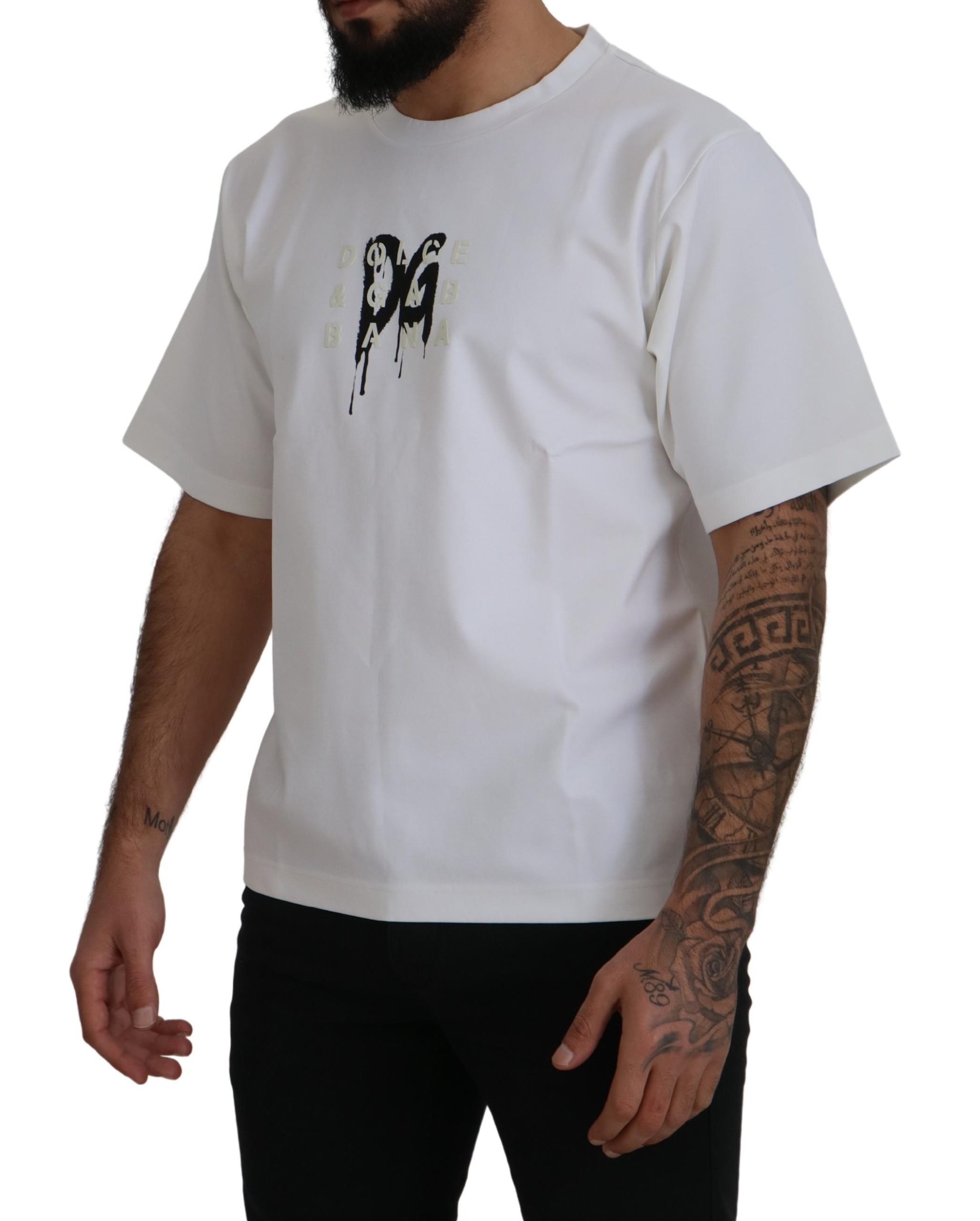 Dolce&Gabbana Graffiti Logo Print med gummieffekt T-shirt herr – bild 2