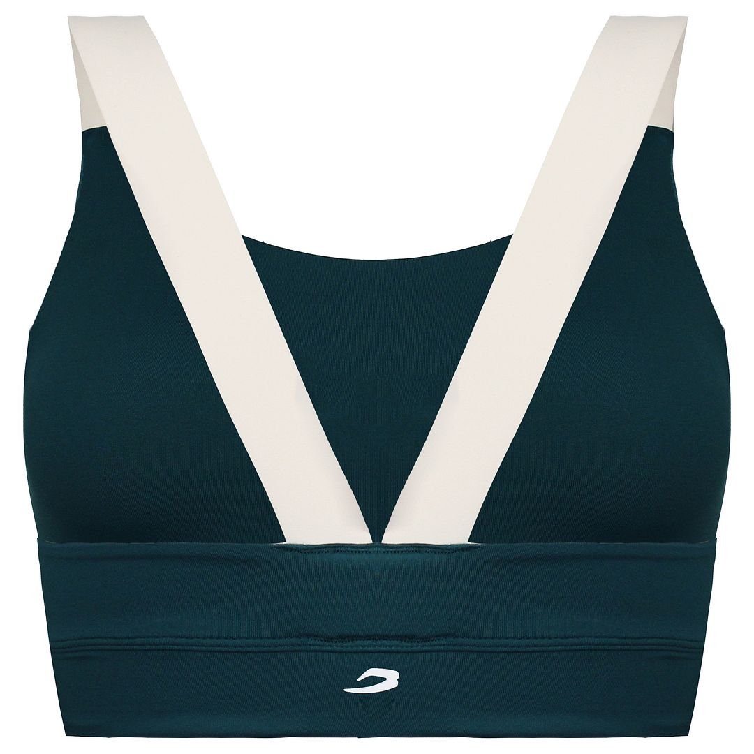 Boxraw Alicia Dames Teal Sportbeha petrol, foto 2