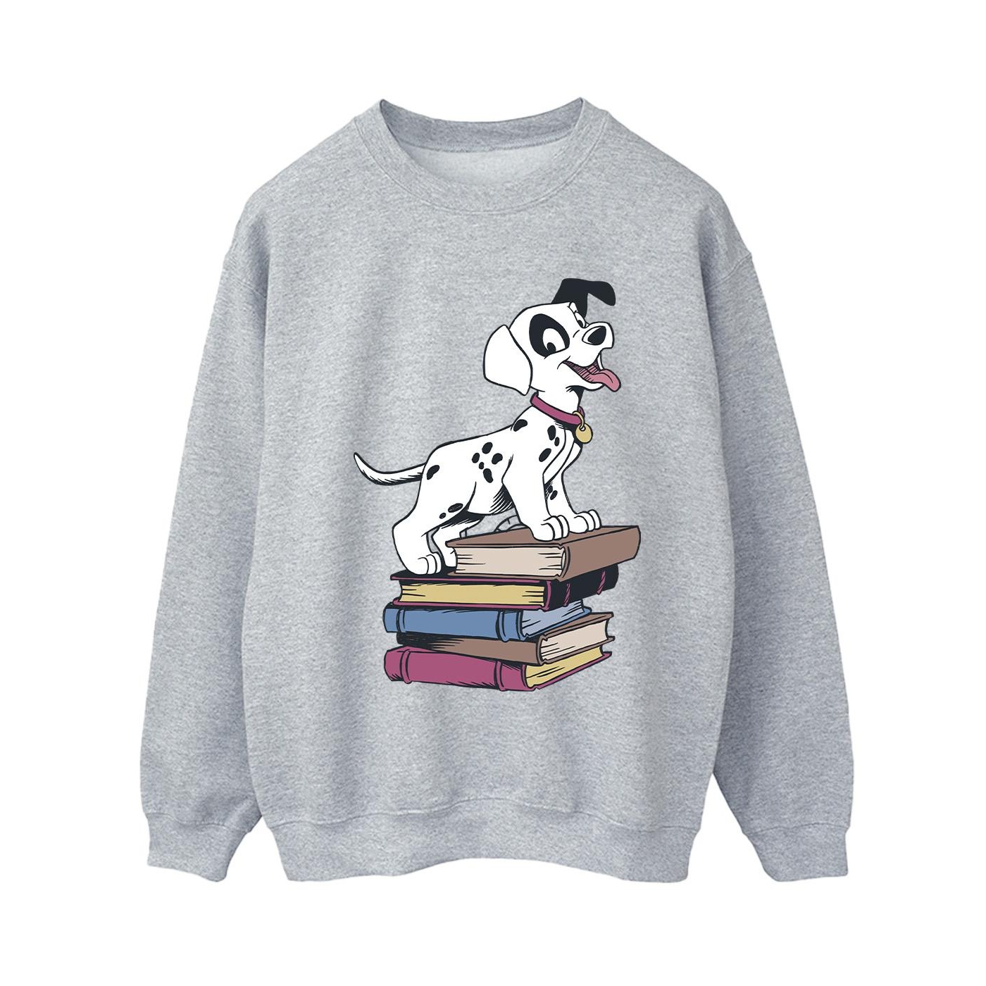 Thumbnail - Disney - "101 Dalmatians Books" Sweatshirt für Damen (Grau)