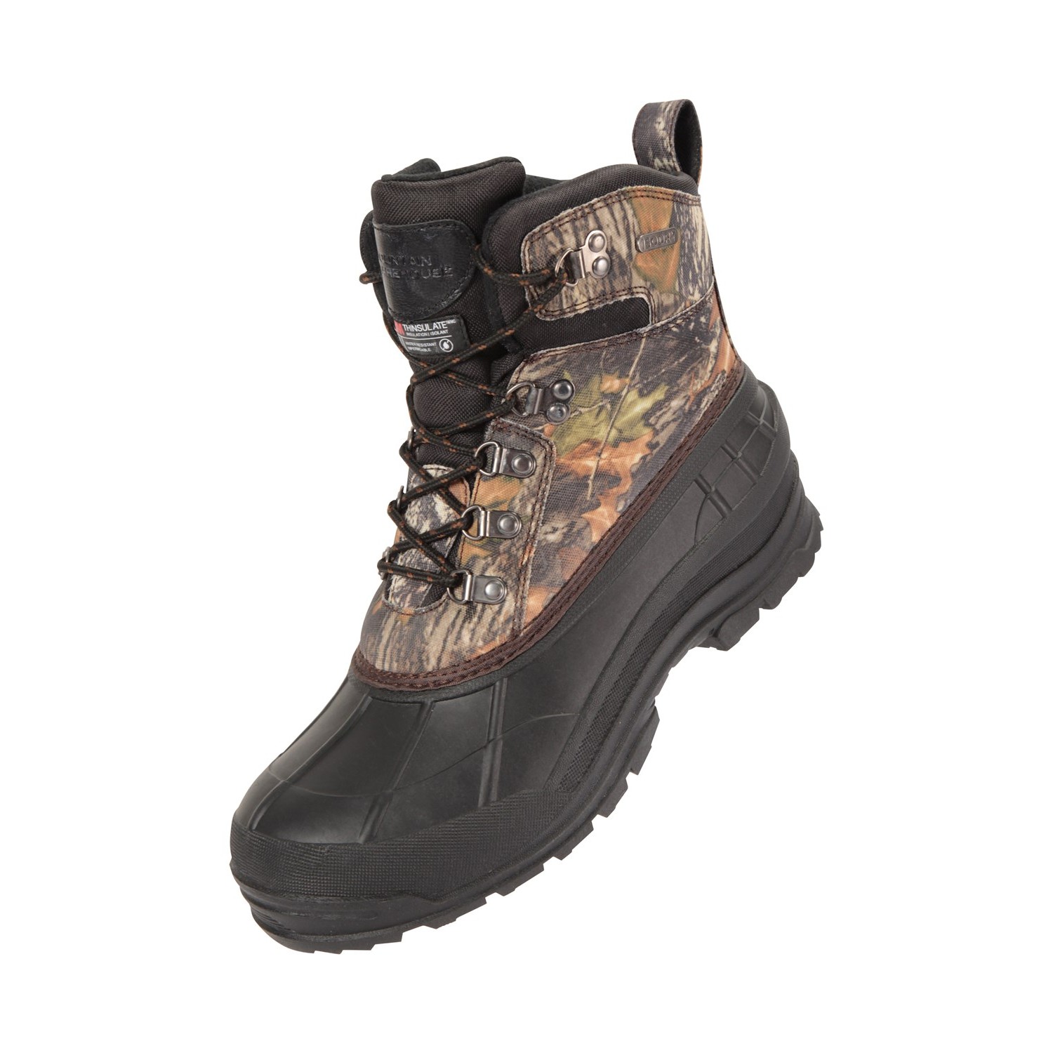 Thumbnail - Mountain Warehouse Herren Woodland Schneestiefel (Grün/Schwarz)