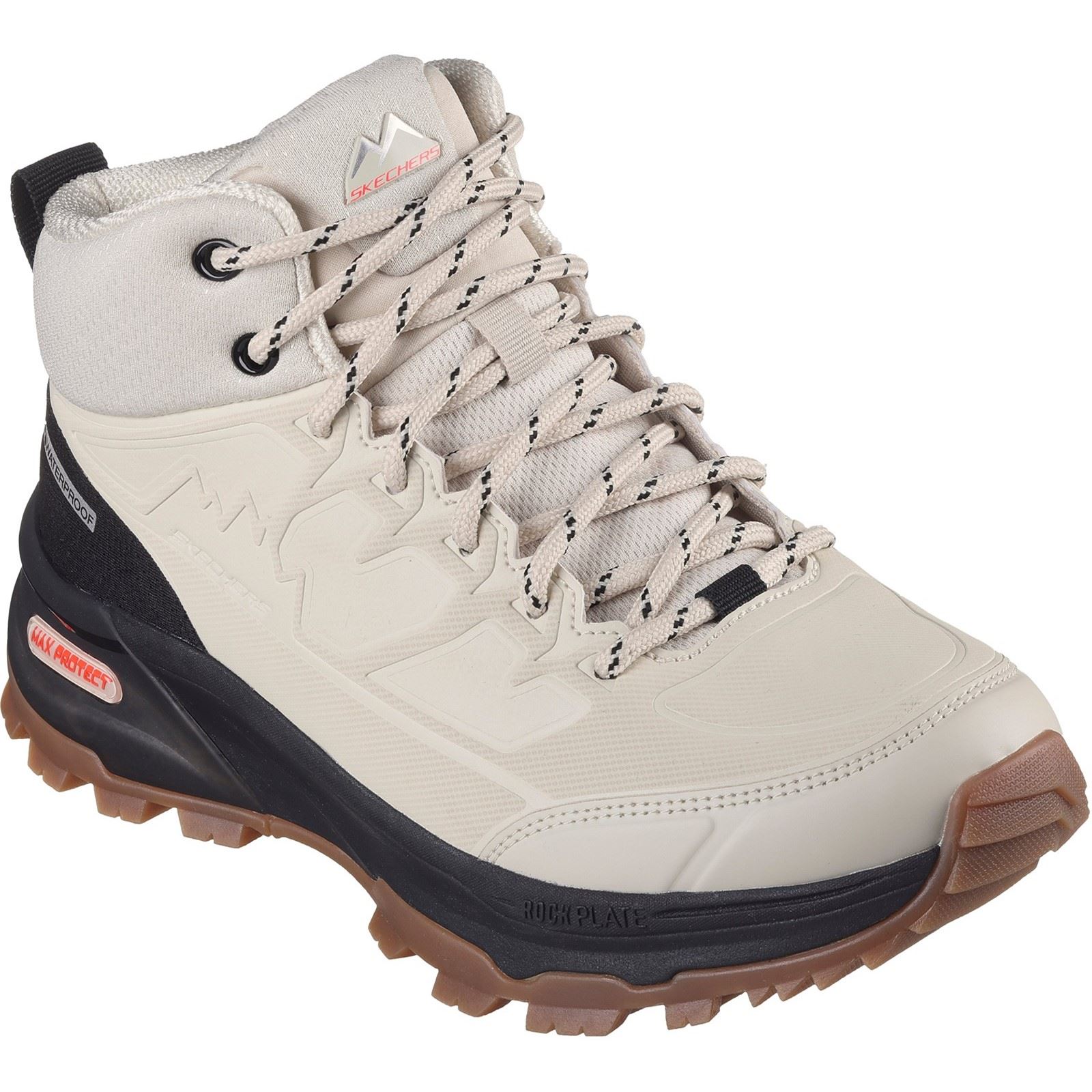 Thumbnail - Skechers Max Protect Legacy Weekend Getaway synthetische Damen Wanderschuhe in Natur/Schwarz
