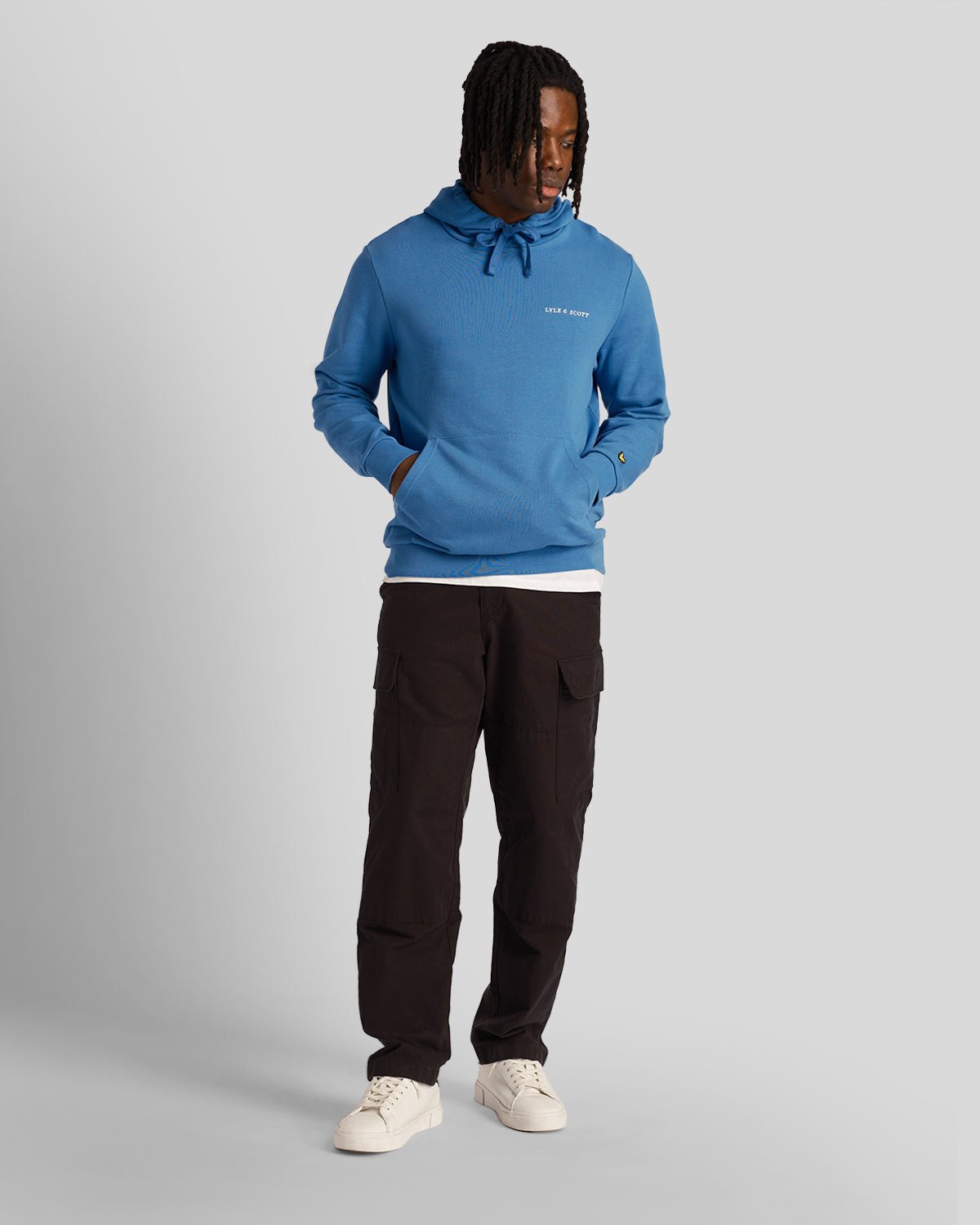 Loopback Broderad Hoodie för herrar 2