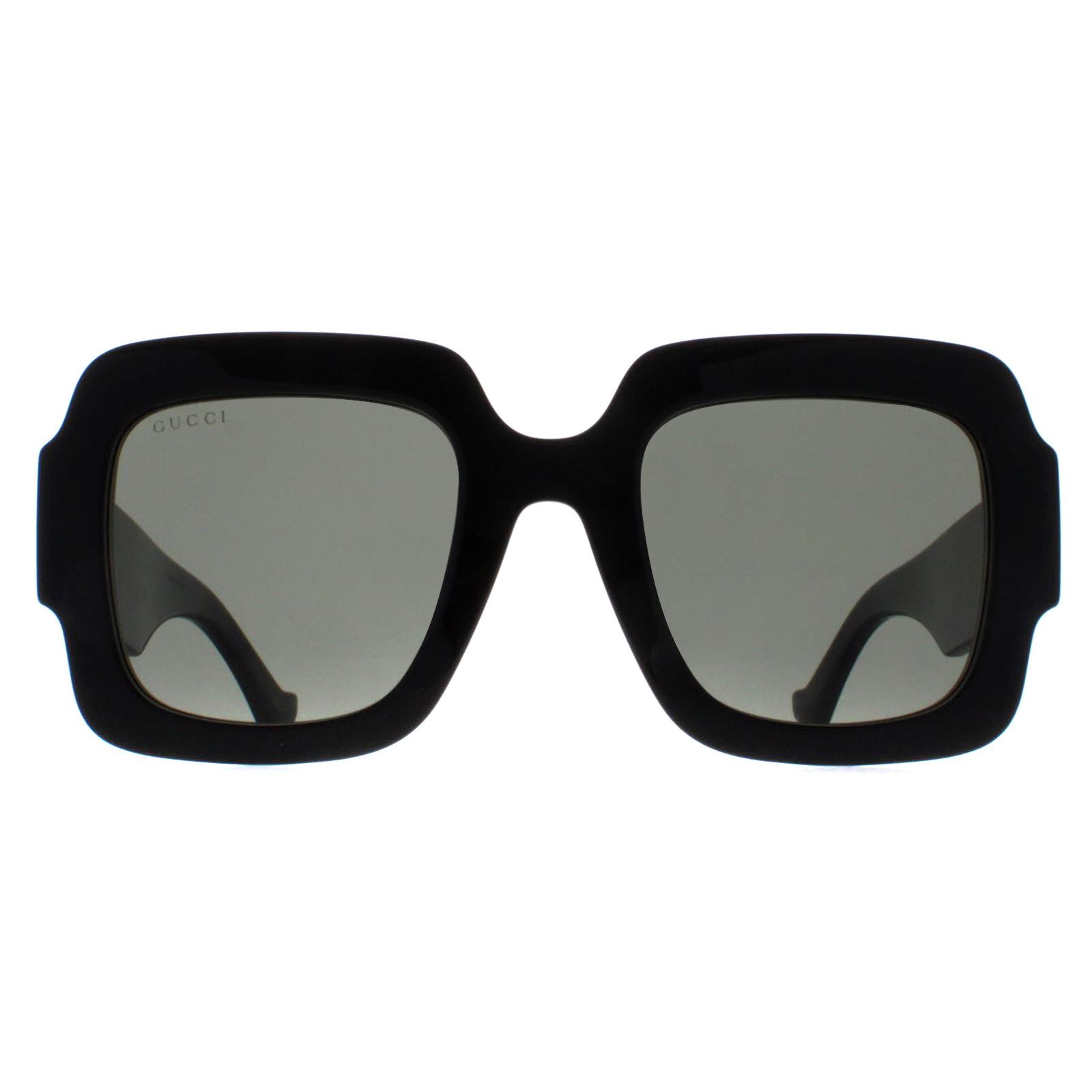 Thumbnail - Gucci Square Womens Schwarz Grau GG1547S