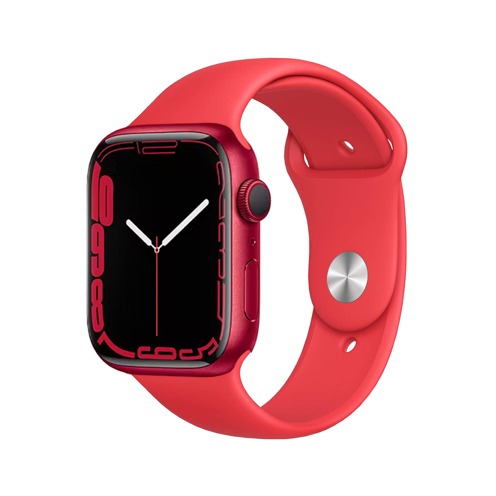 Apple Unisex Watch Series 7 Aluminum 41mm WiFi - Red - Excellent - Refurbished - One Size