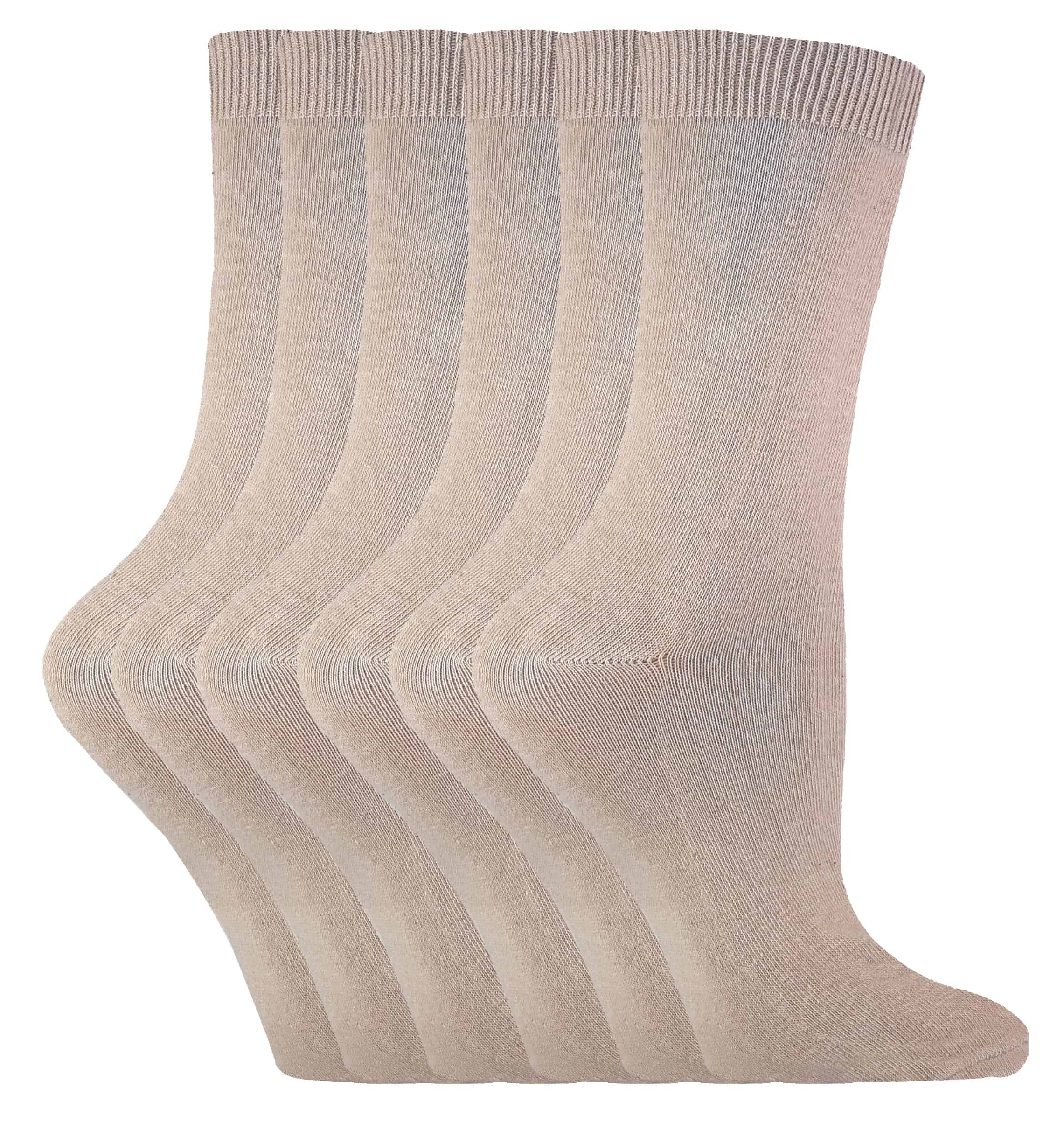 Thumbnail - Sock Snob - 6 Paar Damen einfarbige Baumwollsocken