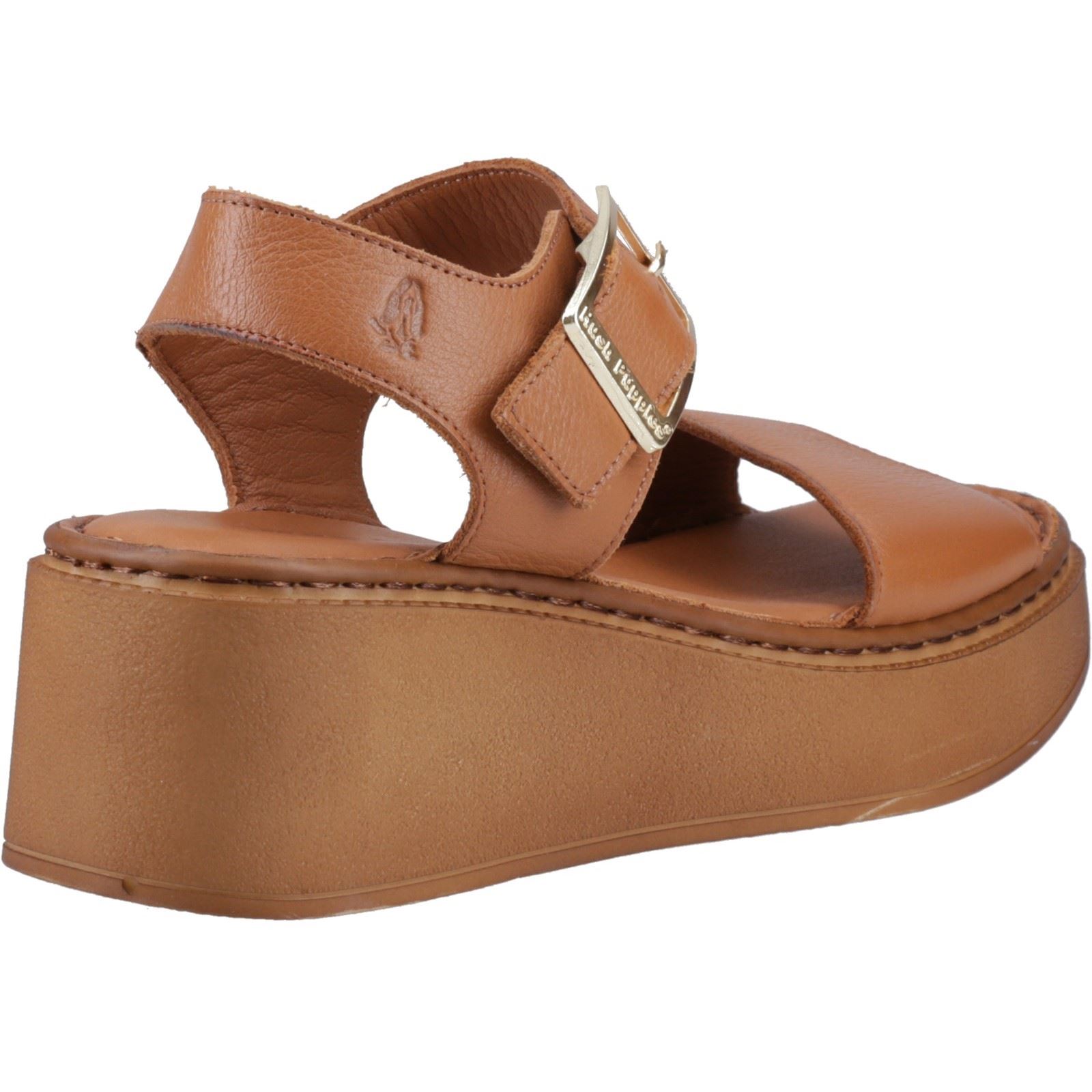 Hush Puppies Beatrix Wedge läder sandaler för kvinnor dam – bild 2