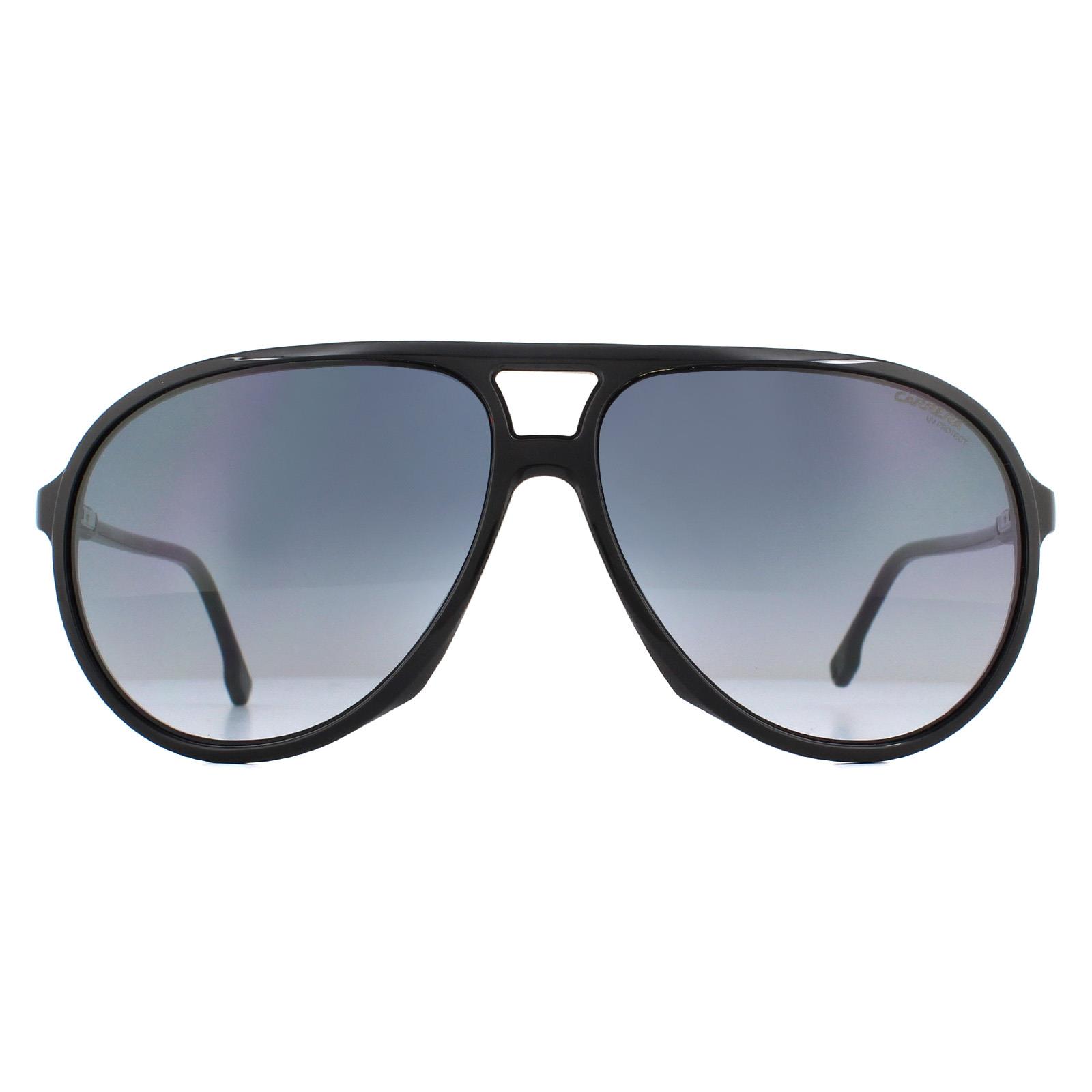 Thumbnail - Lunettes De Soleil Carrera 237/S 807 9o Noir Noir Gris Foncé