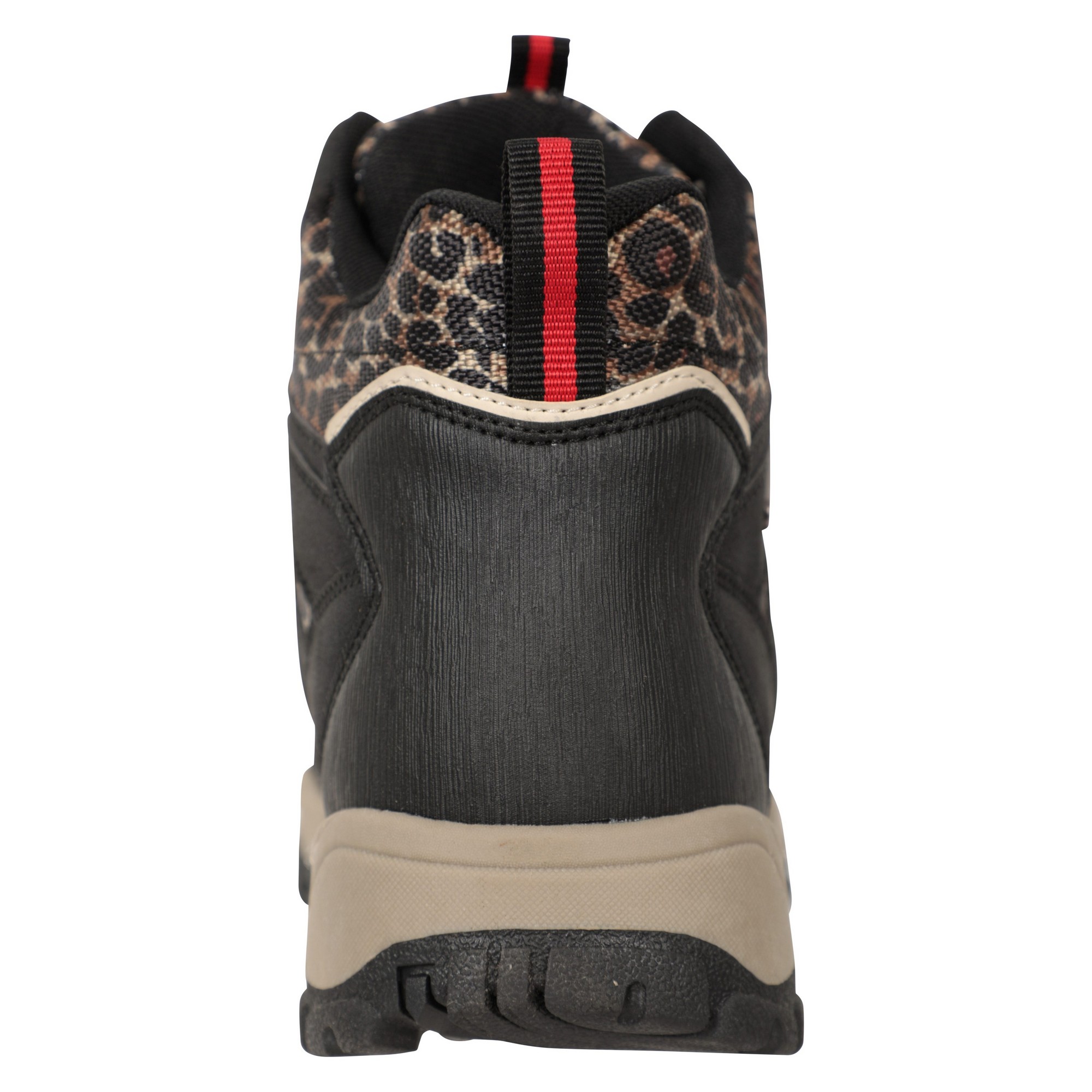 Mountain Warehou Dam/Ladies Adventurer Leopard Print Faux Suede Vattentäta Vandringskängor (Svart) – bild 2