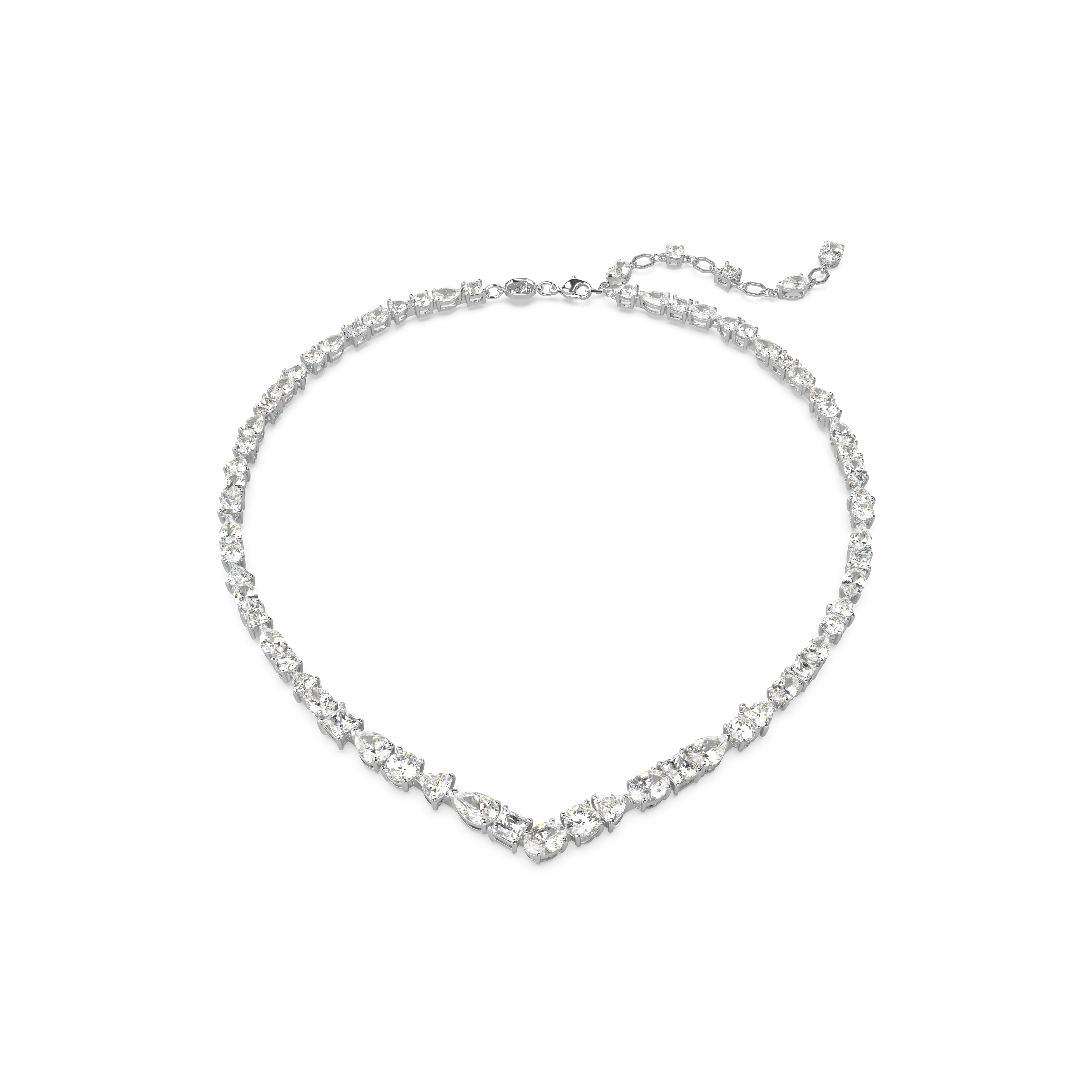 Swarovski ‘Mesmera’ WoMens Base Metal Necklace – Silver 5665242 Metal (archived) – One Size