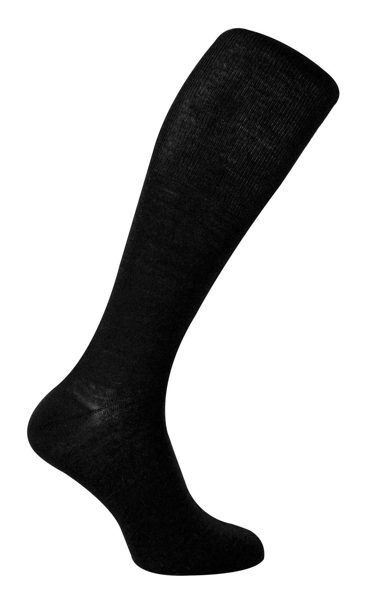 Thumbnail - Herren Kniestrümpfe aus Merinowolle | Steven | Winter Long Boot Socks - Schwarz