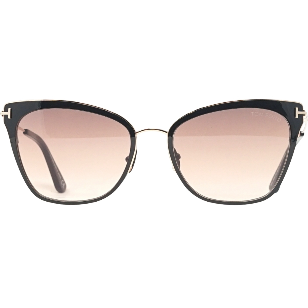 Thumbnail - Tom Ford Faryn FT0843 01F Sonnenbrille in glänzendem Roségold