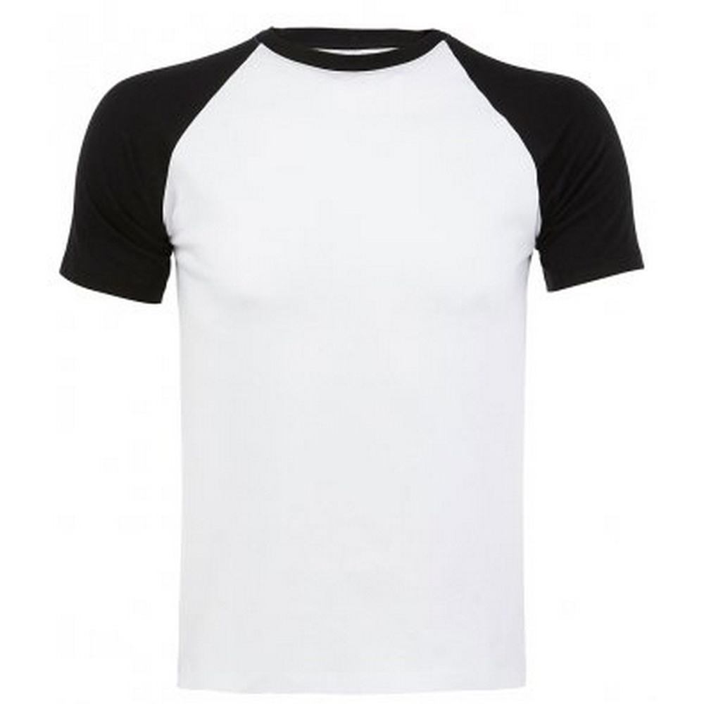 Thumbnail - SOLS Herren Funky Contrast Kurzarm T-Shirt (Weiß/Schwarz)
