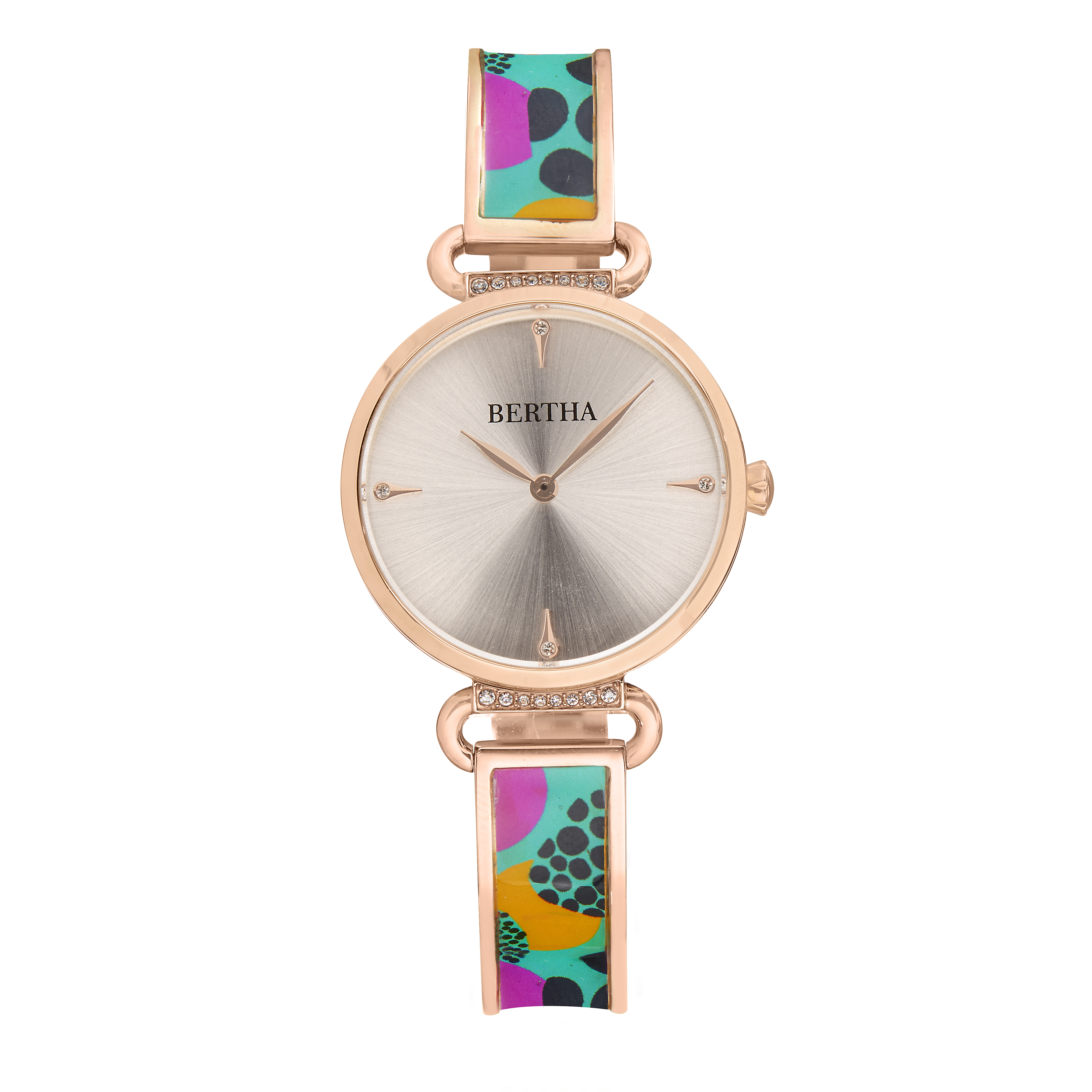 Thumbnail - Bertha Katherine Armbanduhr im Emaille-Design
