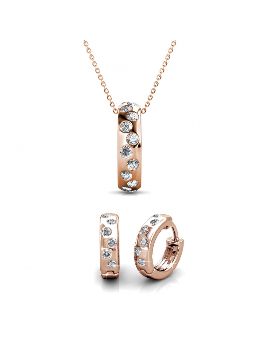 Thumbnail - Set Freude: Rose Gold und Kristall