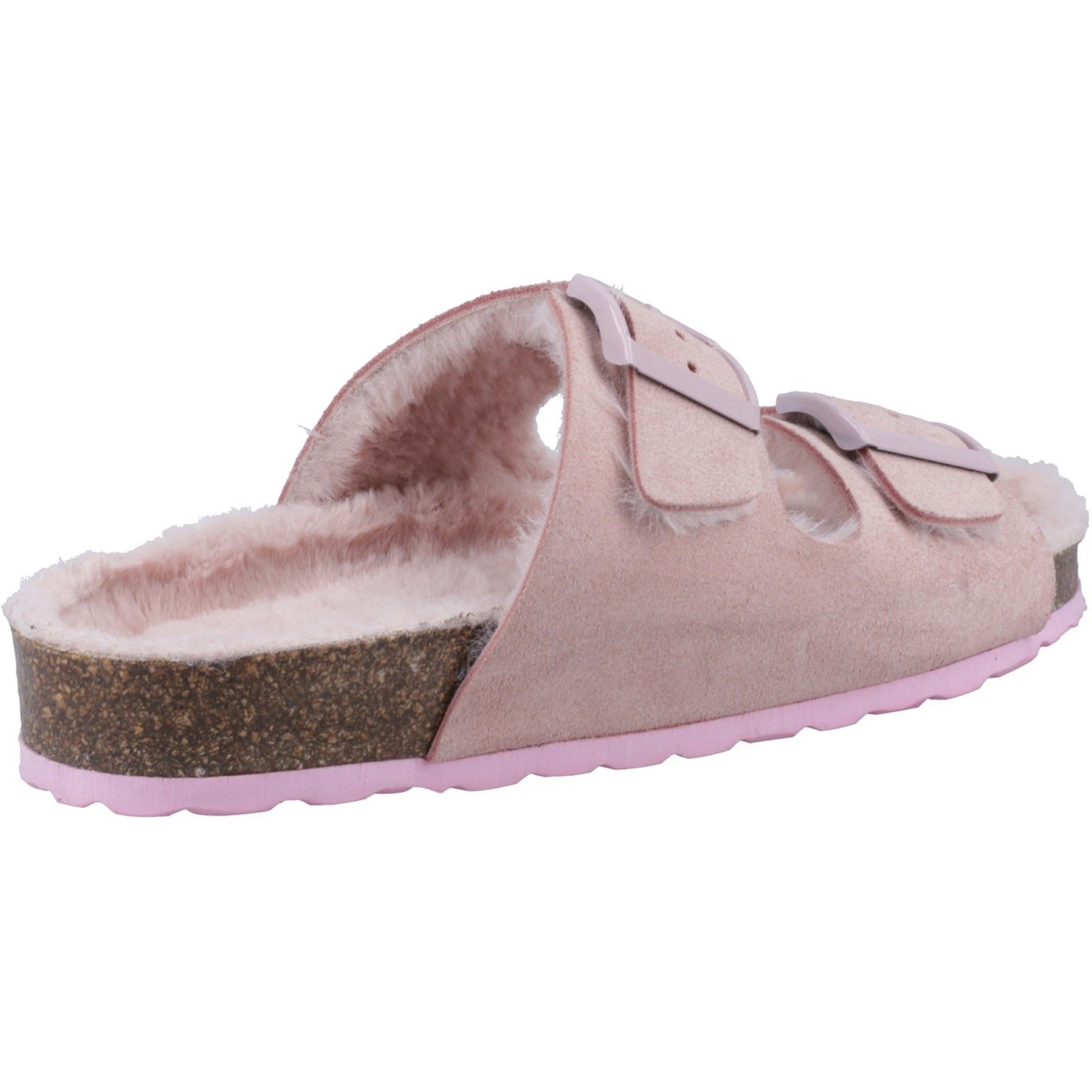 Hush Puppies Jessie Läder Tofflor för kvinnor Blush dam – bild 2