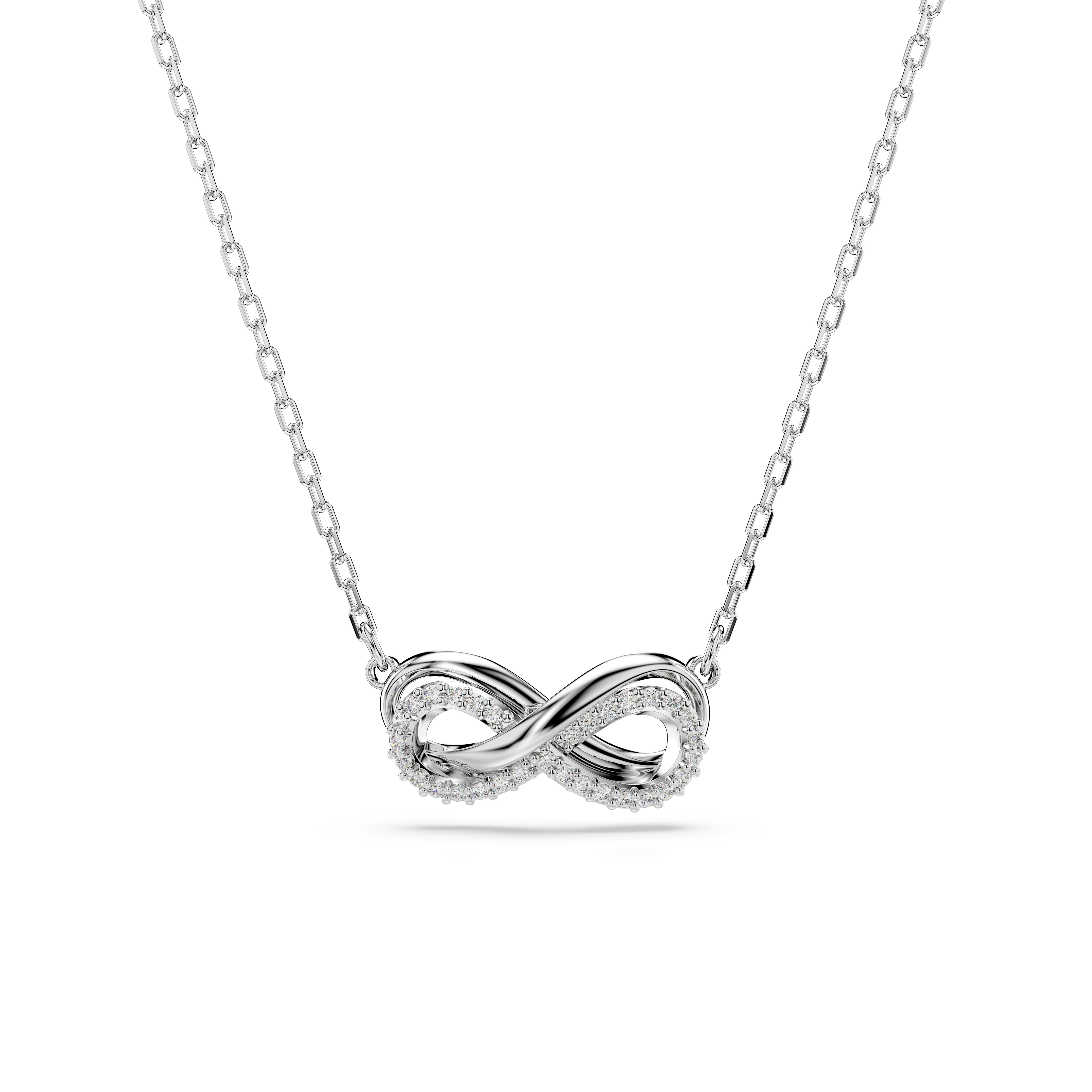 Swarovski 'Hyperbola' Dames Basis Metaal Ketting - Zilver 5687265