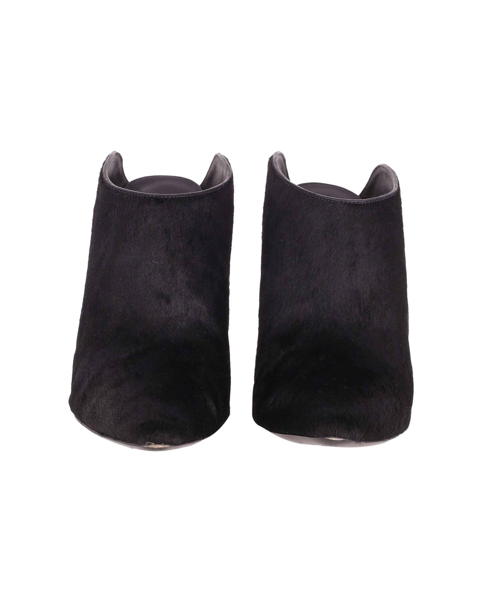 Alexander Wang Miranda Pony Mules i svart ull 2