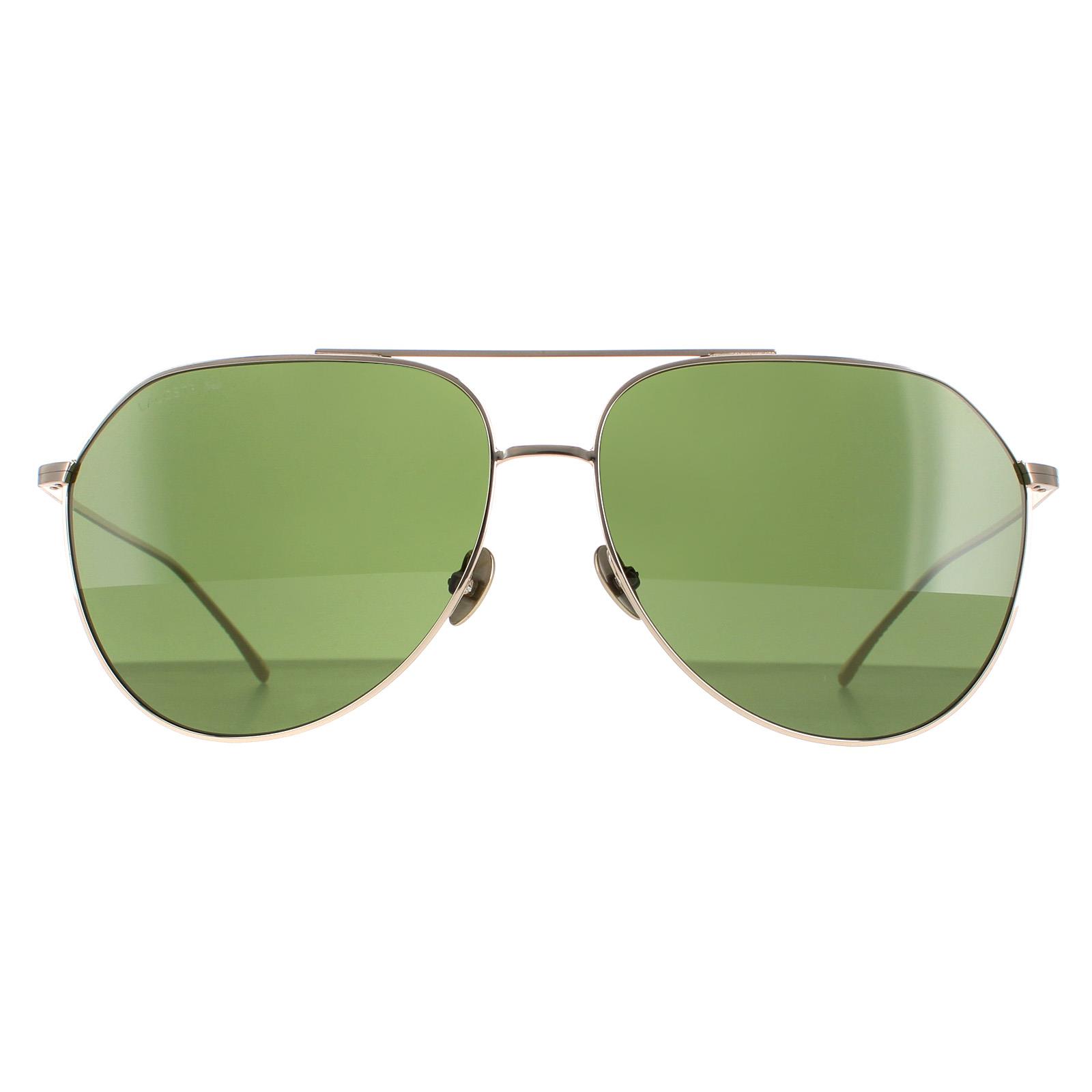 Thumbnail - Lacoste Aviator Unisex Glänzend Gold Grün L209S