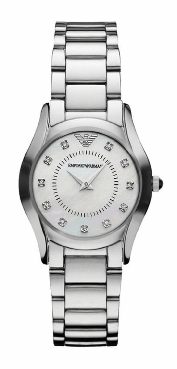 Emporio Armani Damenuhr Quartz Silber
