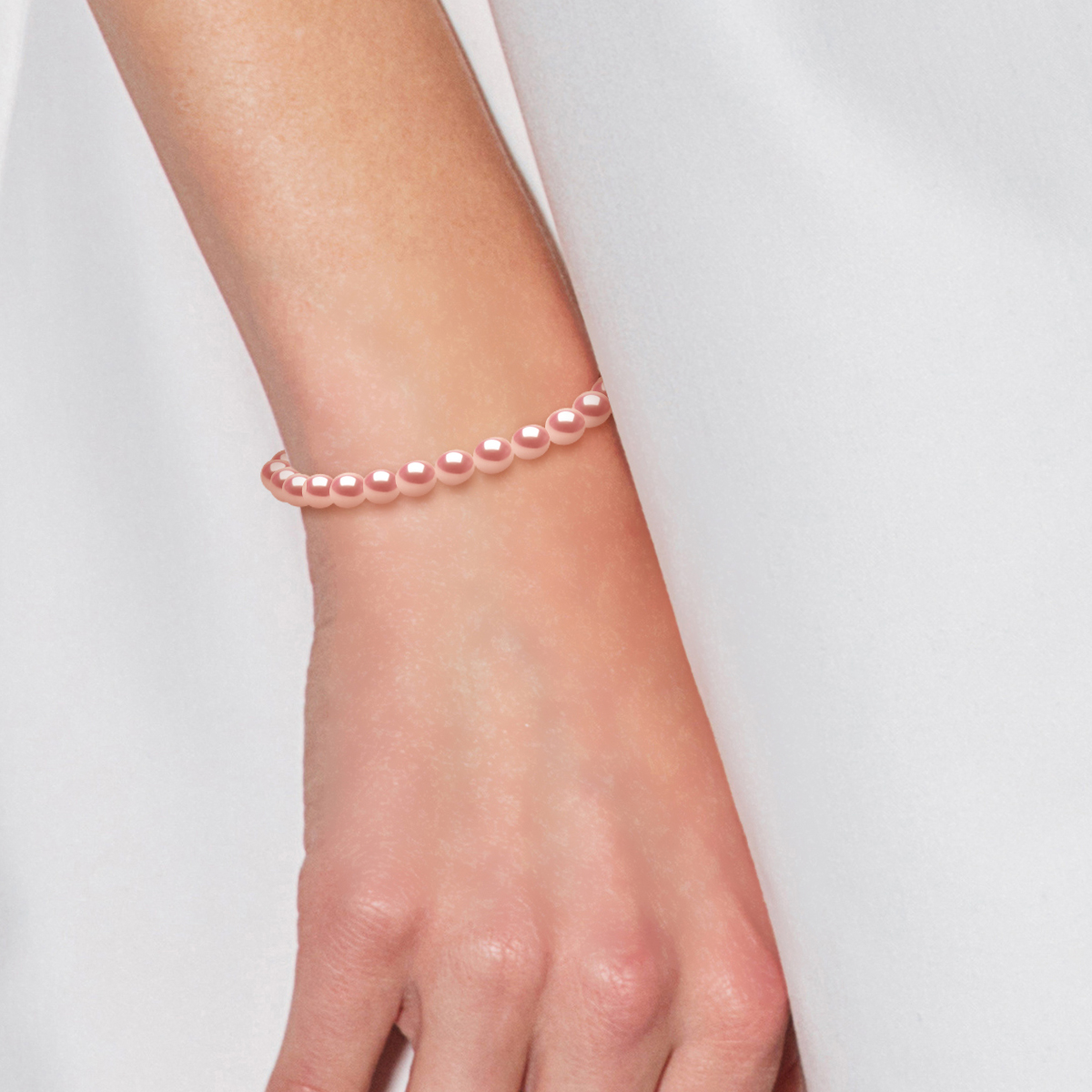 Diadema Armband Äkta sötvattenspärlor Vitguld dam – bild 2