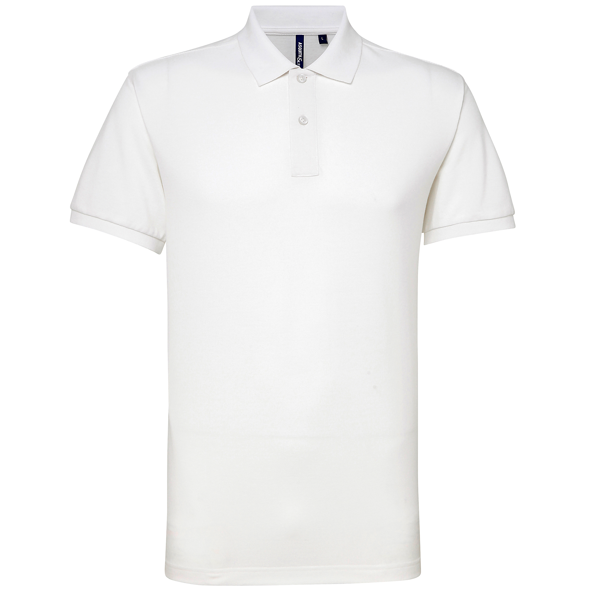 Thumbnail - Asquith & Fox Herren Kurzarm Performance Blend Polo Shirt (Weiß)