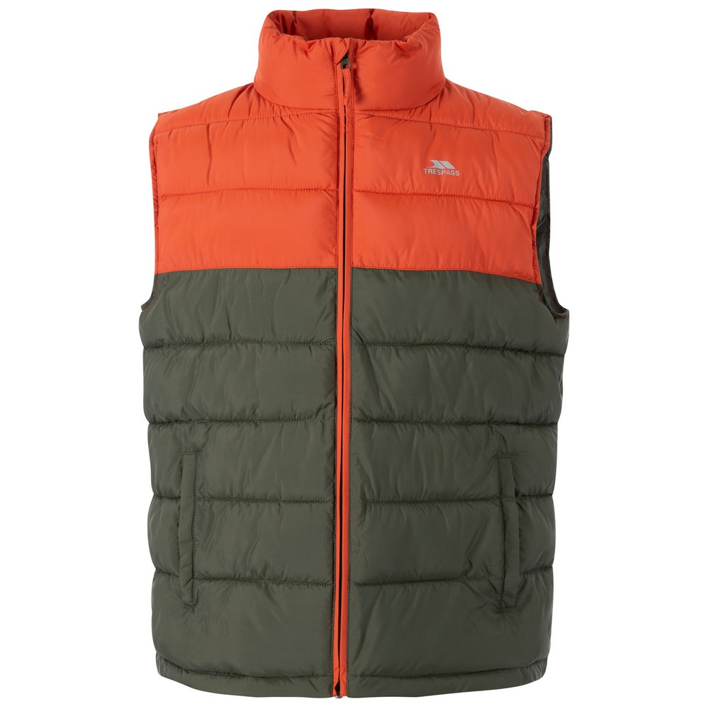 Thumbnail - Trespass Herren Oskar Gilet (Gebrannte Orange)