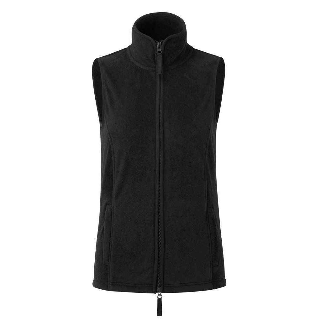 Thumbnail - Premier Womens/Ladies Artisan Fleece-Weste (Schwarz)