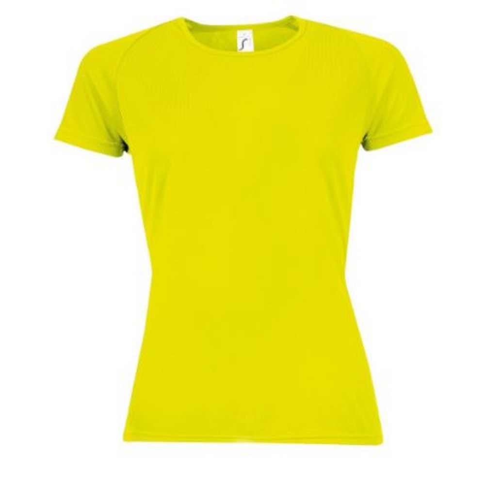 Thumbnail - SOLS Womens/Ladies Sporty Short Sleeve T-Shirt (Neongelb)