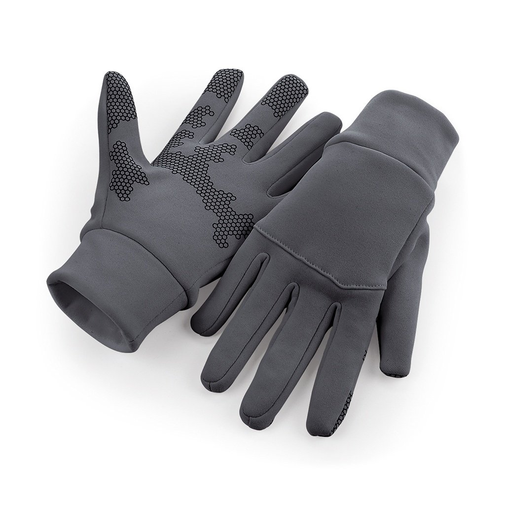 Thumbnail - Beechfield Unisex-Erwachsene Softshell-Sporthandschuhe Tech (Light Graphite)
