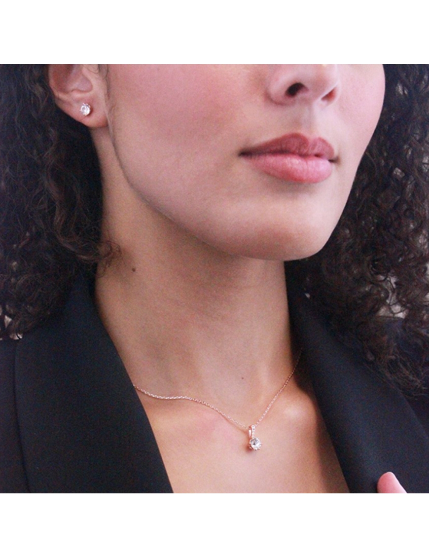 MYC Paris Kristine Set roséguld och kristall halsband dam – bild 2