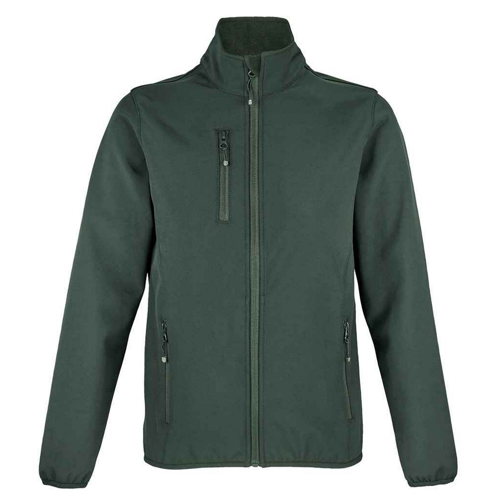 SOLS Womens/Ladies Falcon Softshell Recycled Soft Shell Jacket (Forest Green) - Size Medium