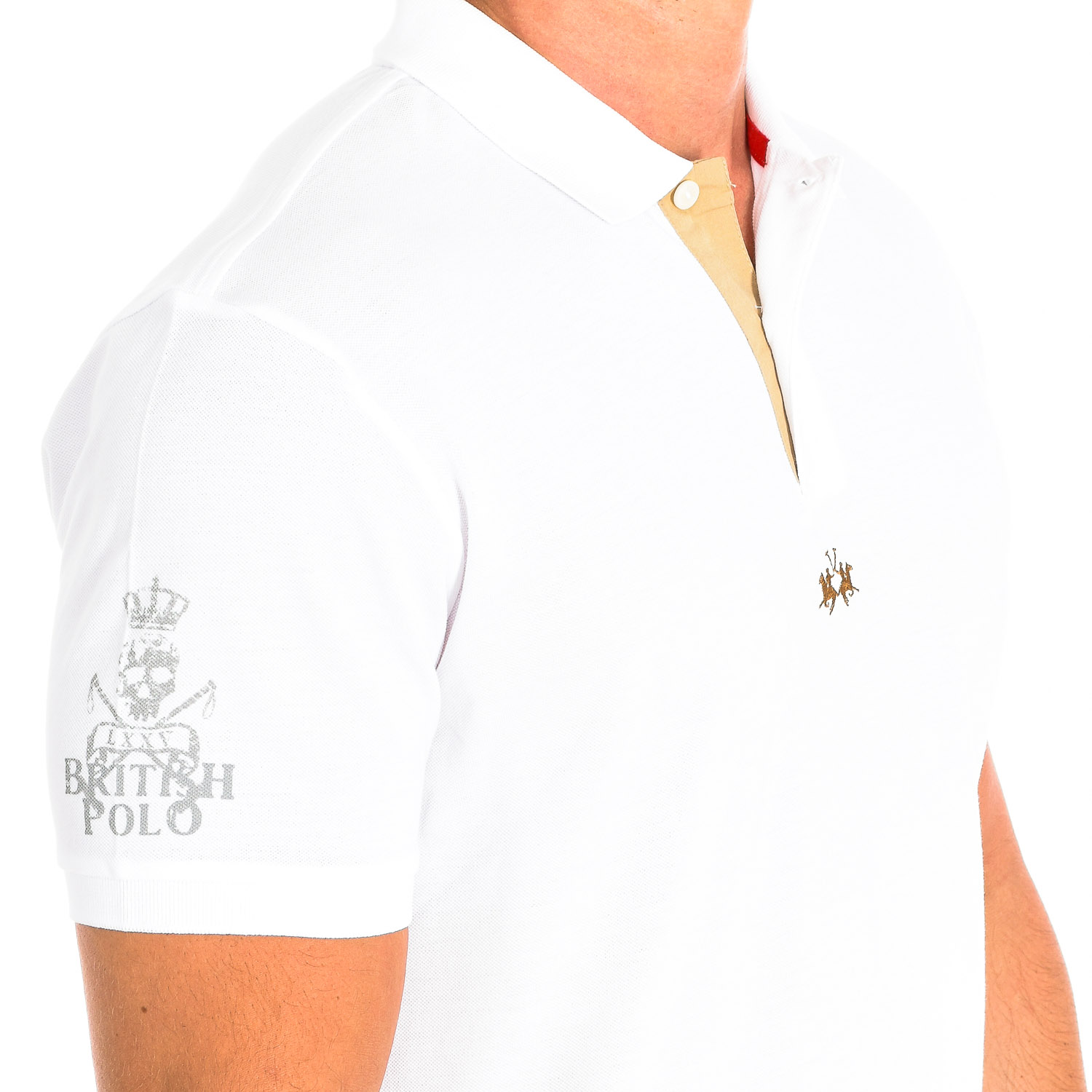 LA MARTINA Kortärmad polo TMPE60-PK097 man pikéer herr – bild 2