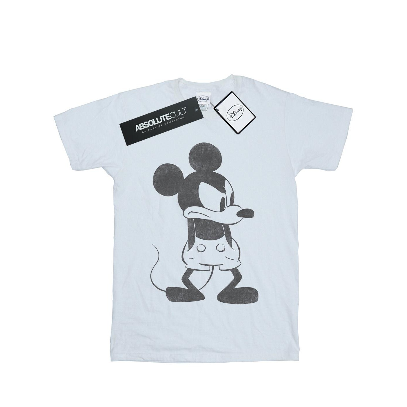 Thumbnail - Disney - "Mickey Mouse Angry" T-Shirt für Herren (Weiß)