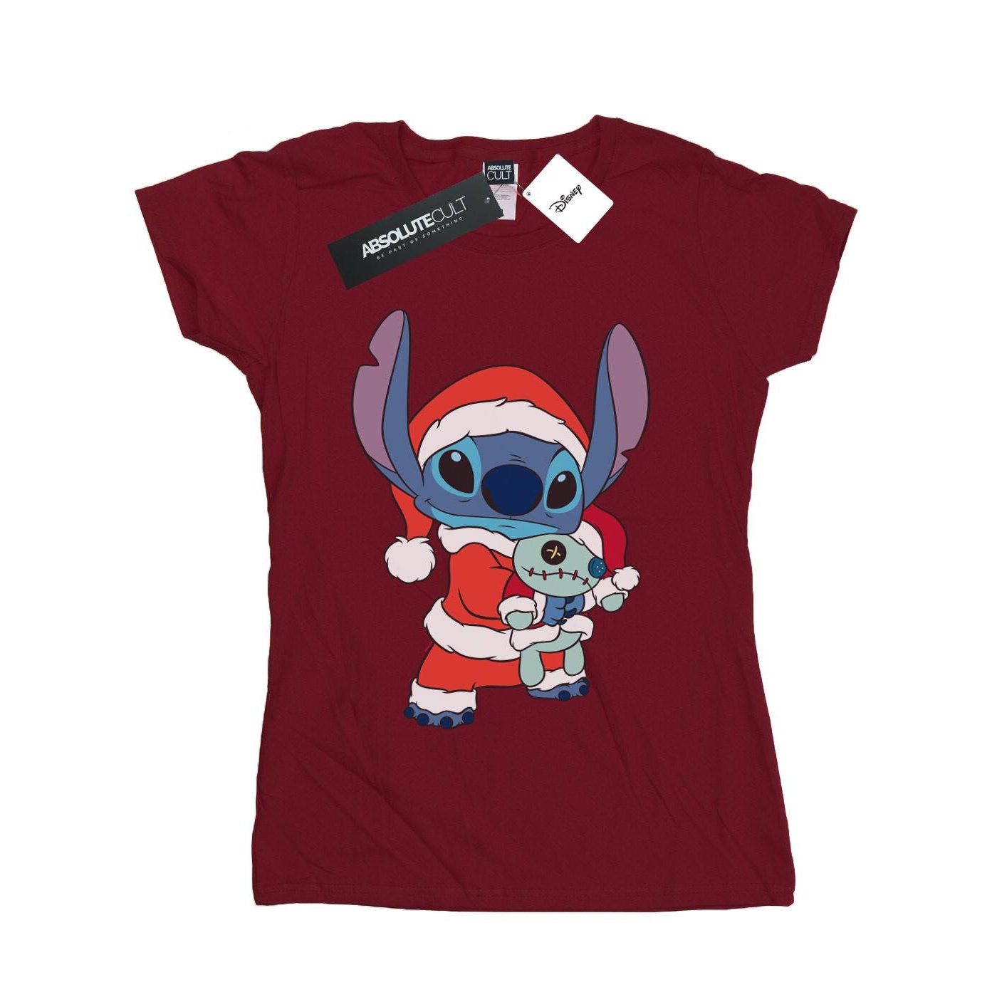 Thumbnail - Disney - T-Shirt für Damen (Burgunderrot)