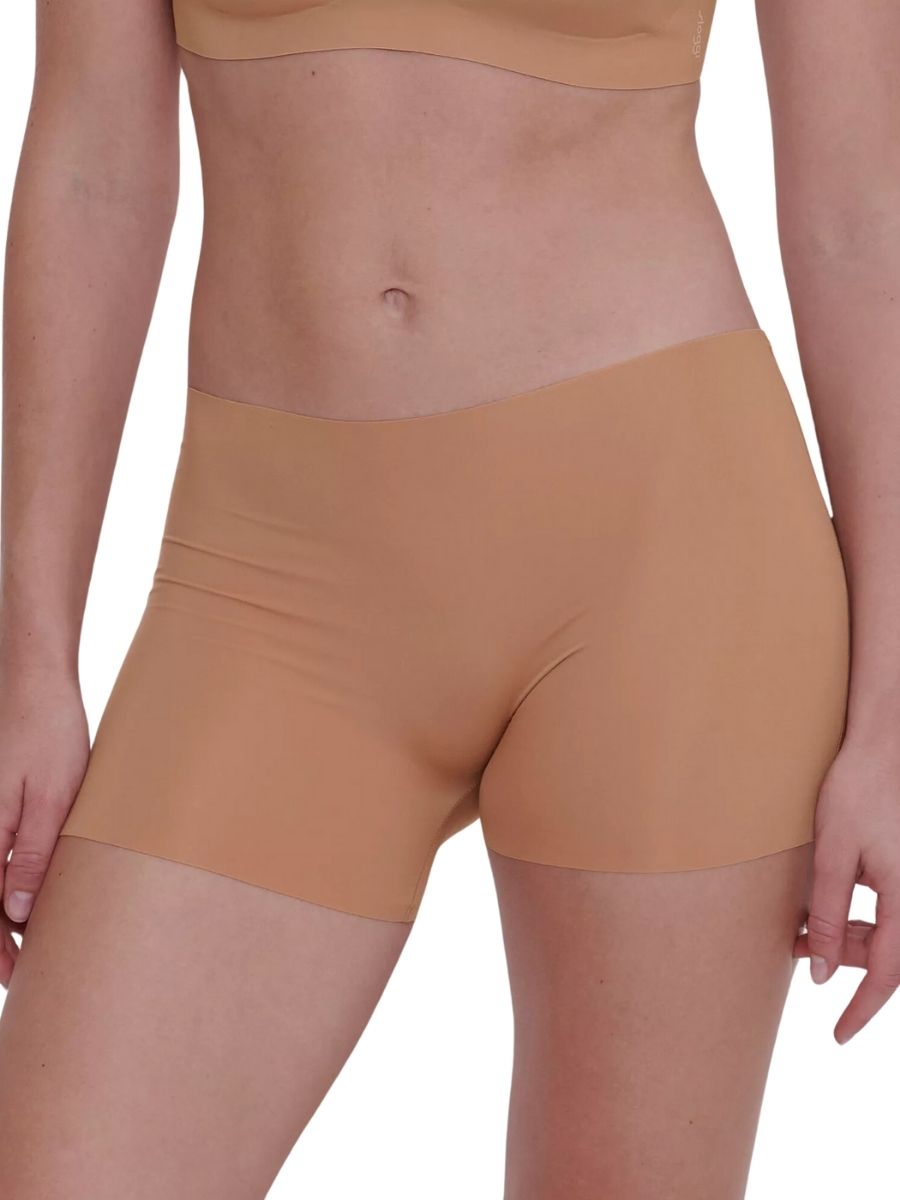 Sloggi Womens Zero Feel 2.0 Cyclist - Beige Polyamide - Size Large