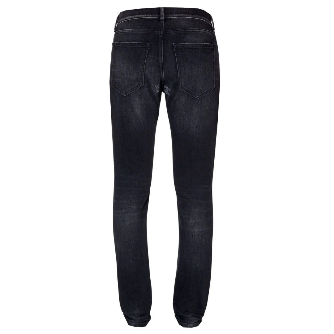 D-Strukt Svart Destroyed Förstärkt Denim Jeans 2