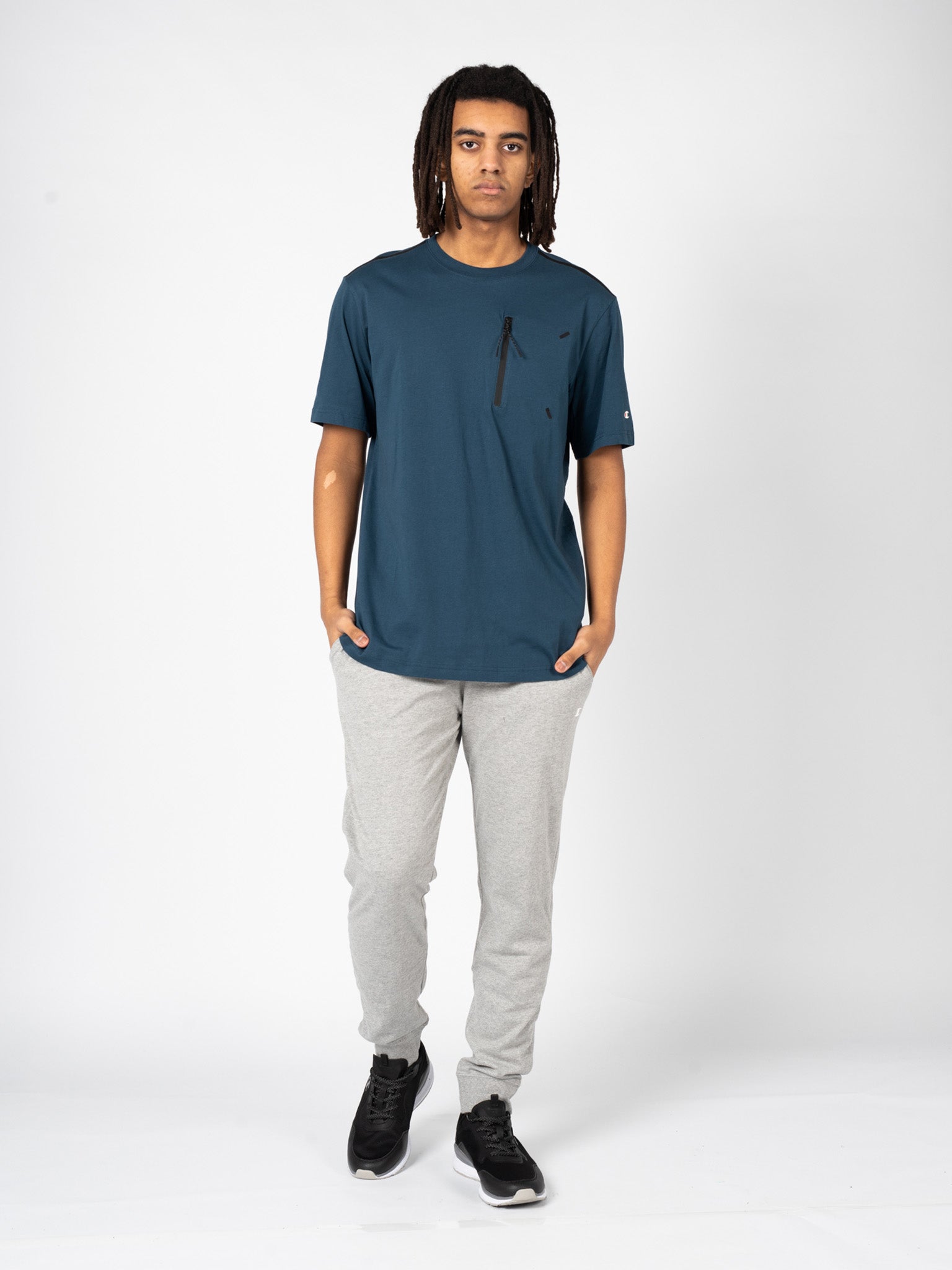 CHAMPION T-shirt blå för män herr – bild 2