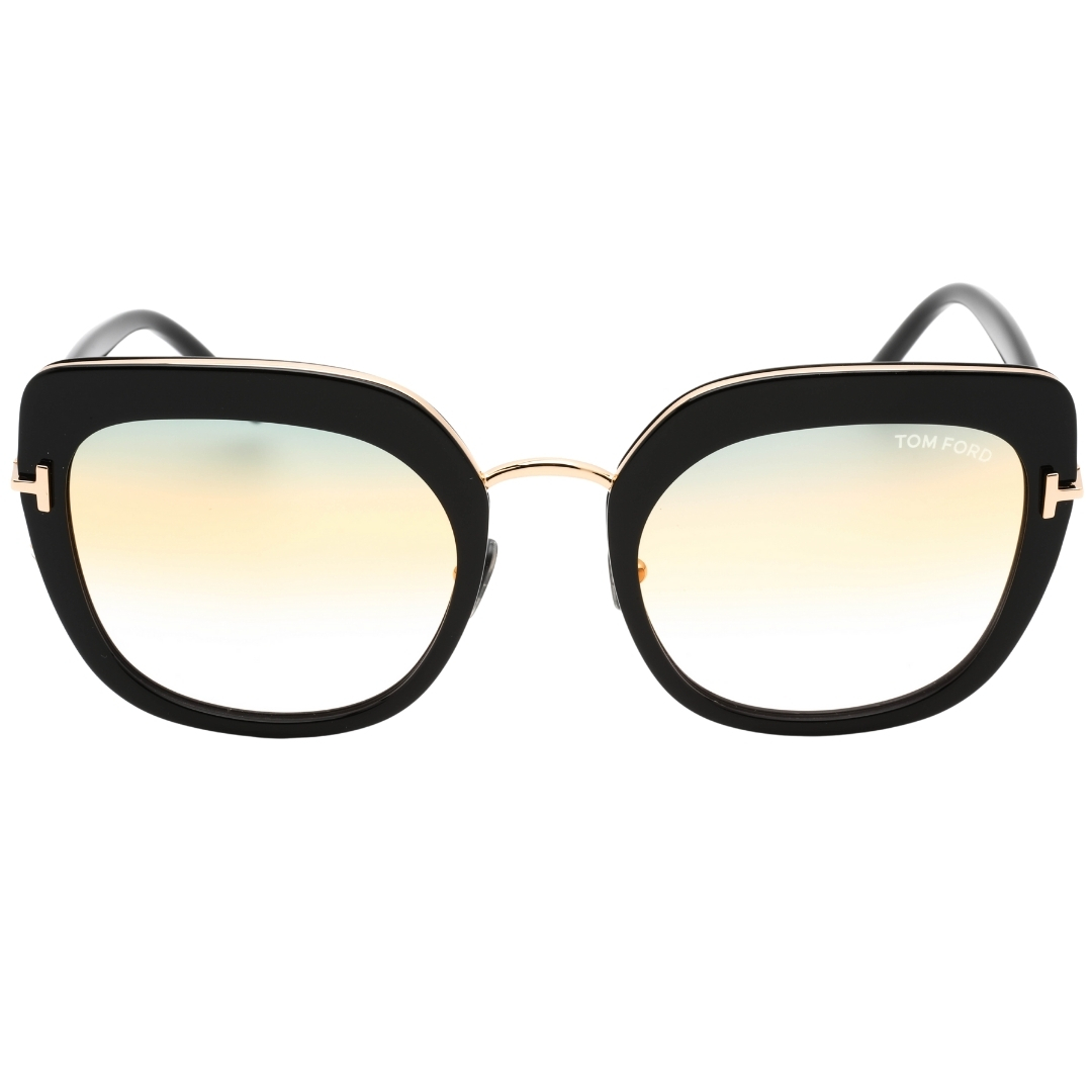 Thumbnail - Tom Ford Virginia FT0945 01B Schwarze Sonnenbrille