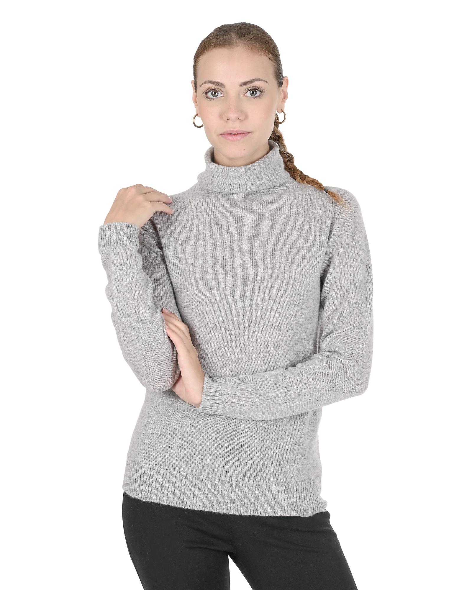 Thumbnail - Kaschmir Damen Rollkragenpullover - Hergestellt in Italien