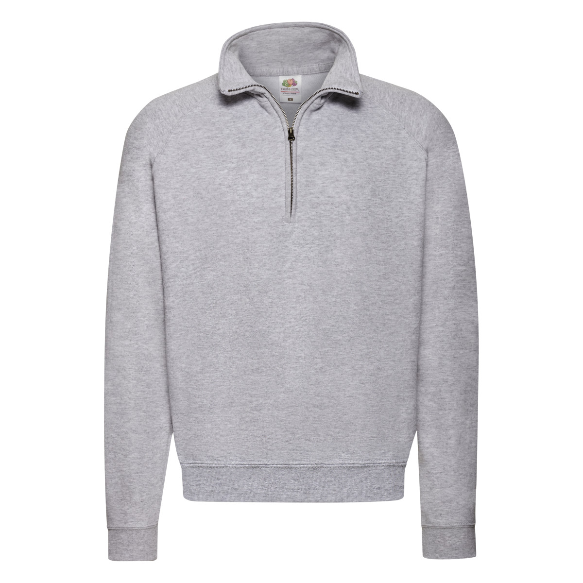 Fruit of the Loom - "Classic" Sweatshirt Reißverschluss für Herren/Damen Unisex (Grau meliert)