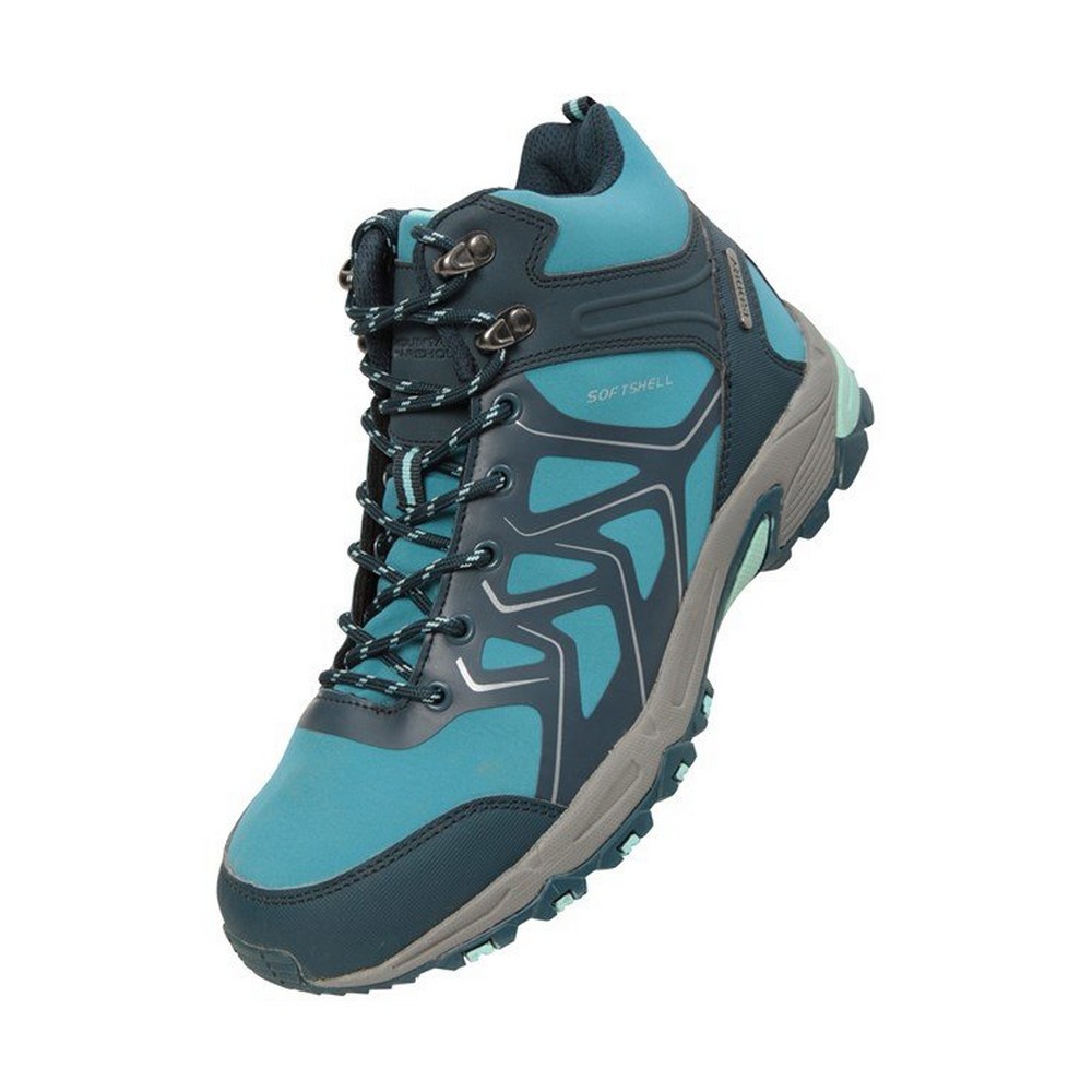 Thumbnail - Mountain Warehouse Damen/Damen Shadow Softshell Wanderstiefel (Teal)