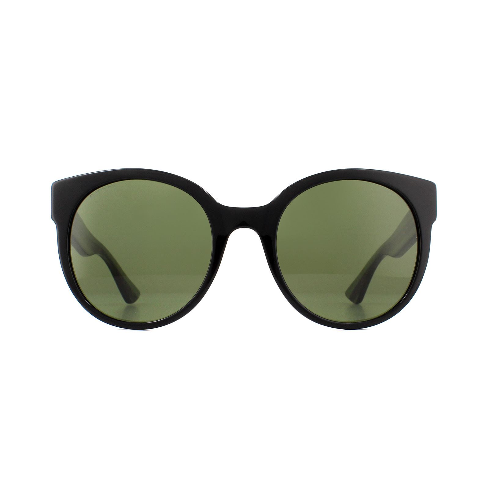 Thumbnail - Gucci Sonnenbrille GG0035S 002 Schwarz, Grün Glitter und Rot Grün