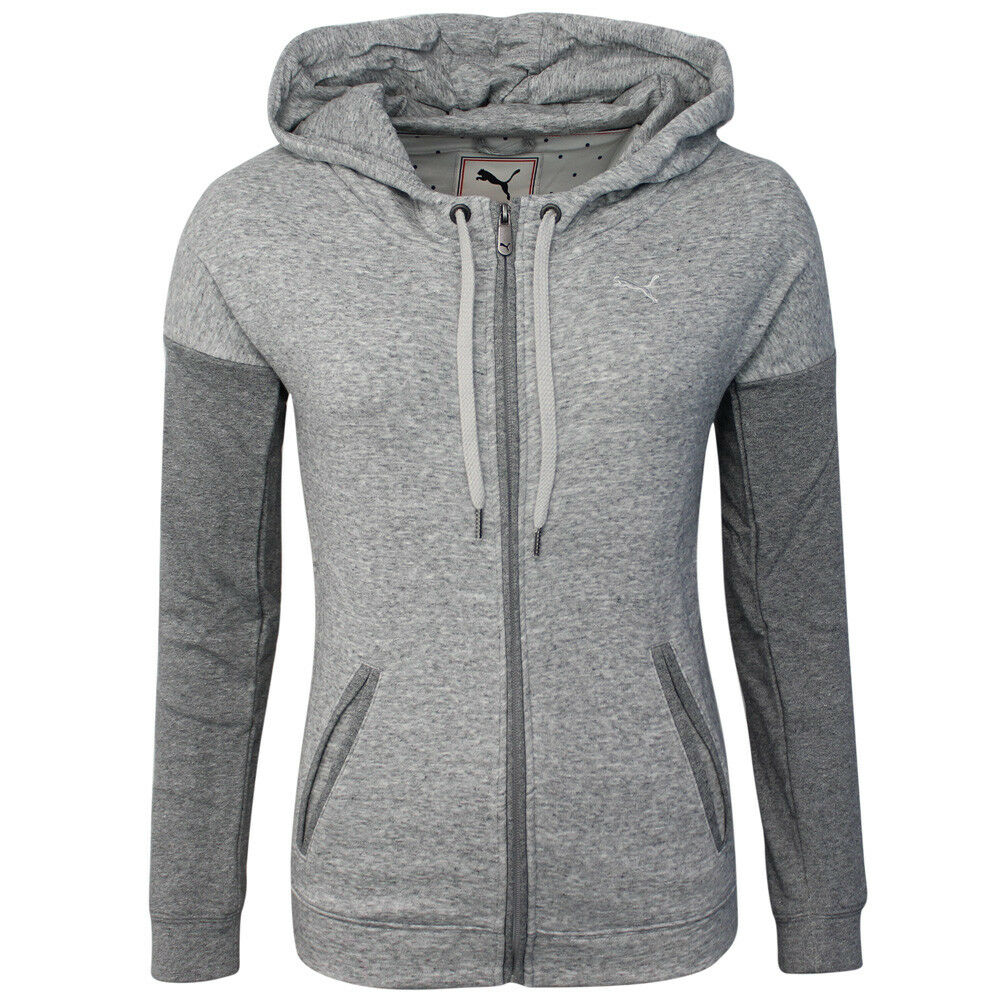 Thumbnail - PUMA Style Damen Kapuzenjacke, Grau
