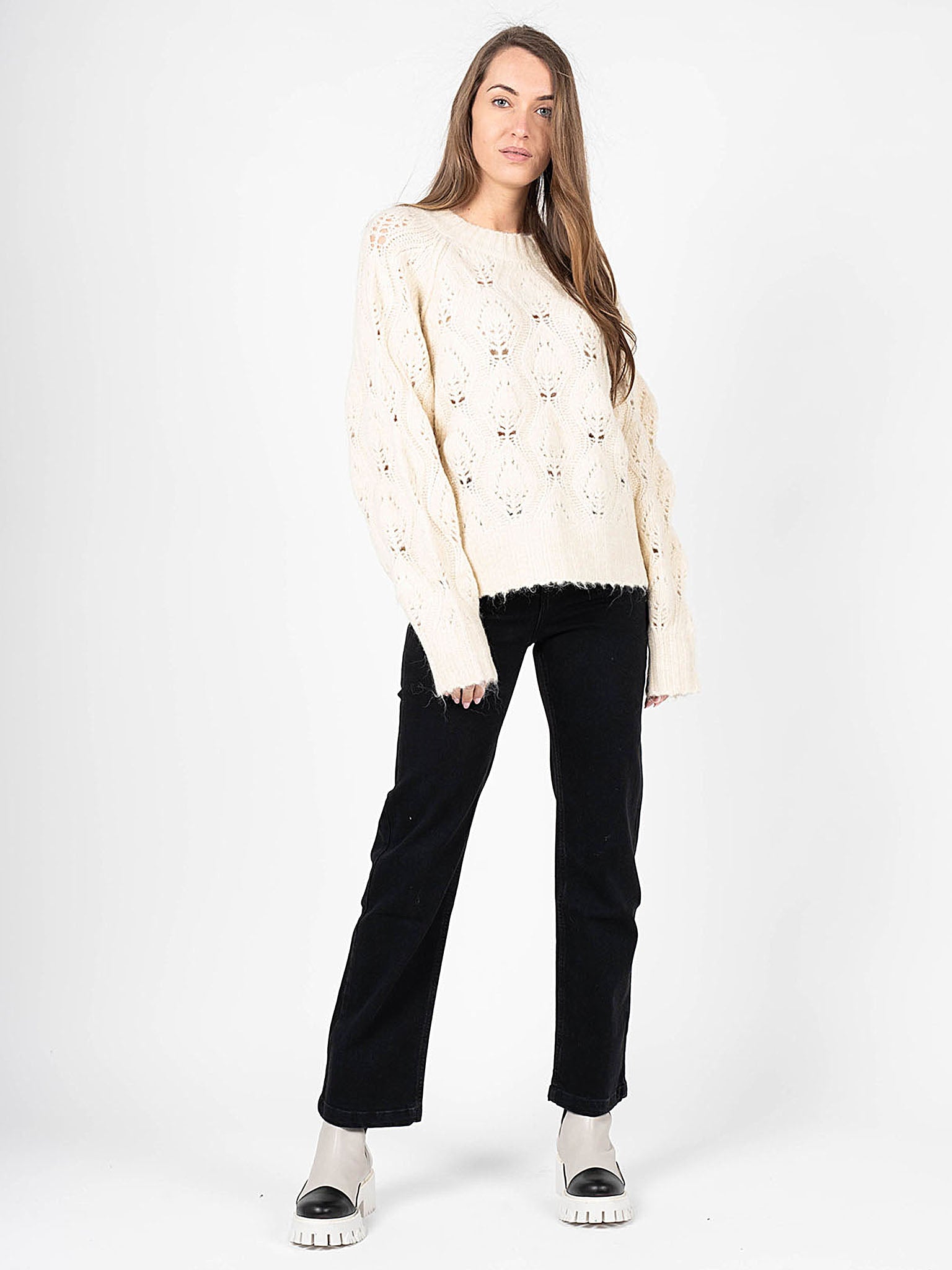 Silvian Heach Pullover Oversize Dam stickade tröjor – bild 2