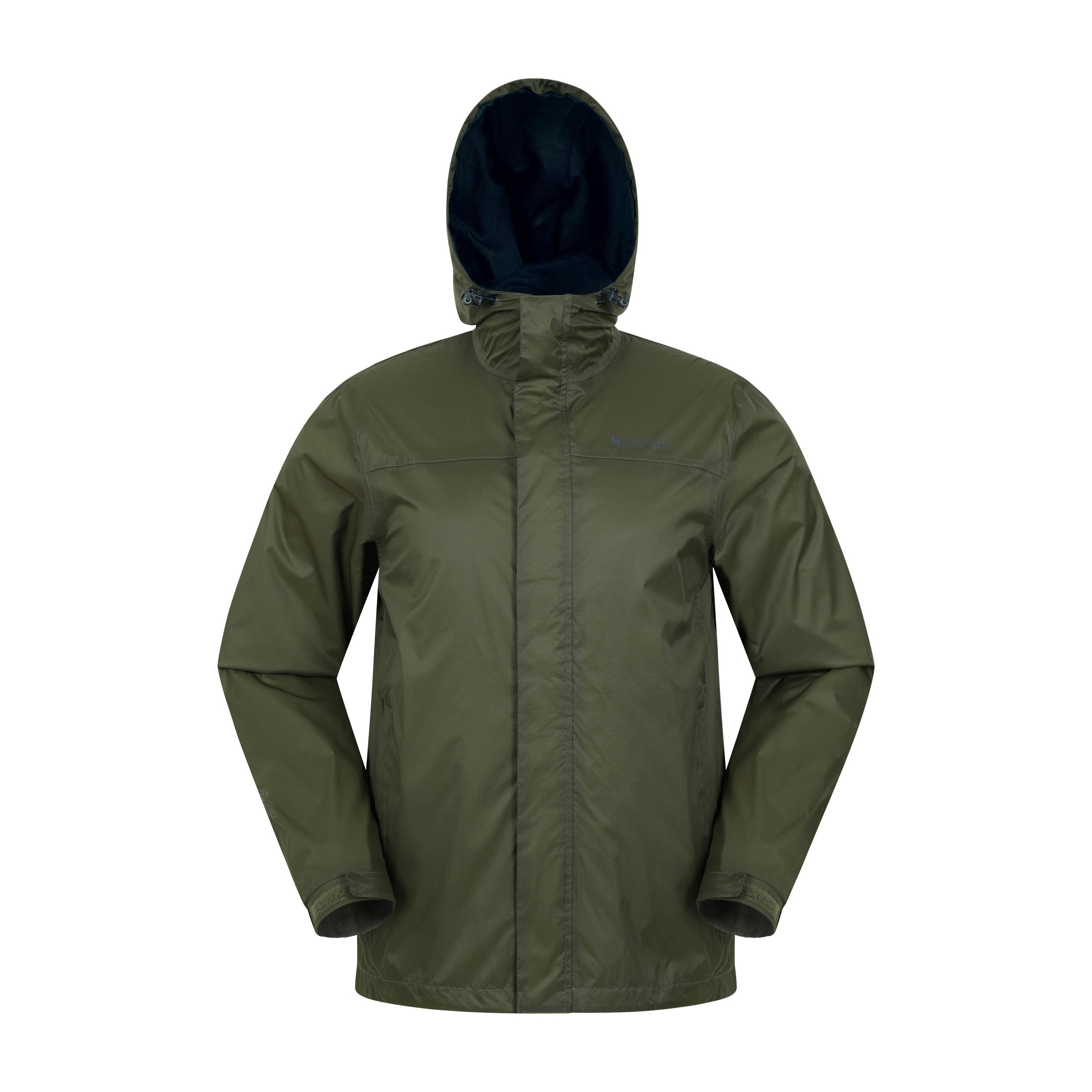 Thumbnail - Mountain Warehouse Herren Torrent Wasserdichte Jacke (Khaki Grün)