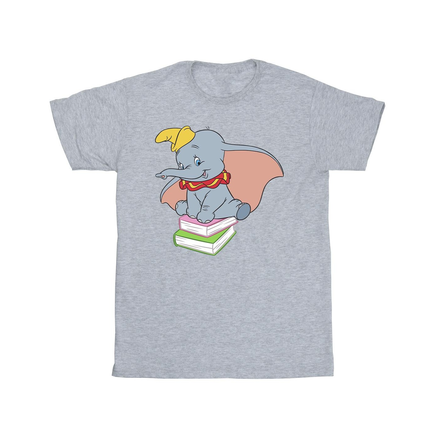 Disney - "Dumbo Sitting On Books" T-Shirt für Jungen (Grau)