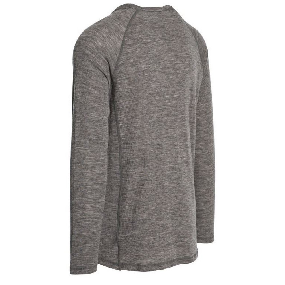 DLX Mens Wexler Merino Base Layer Top (Mörkgrå Marl) t-shirts herr – bild 2