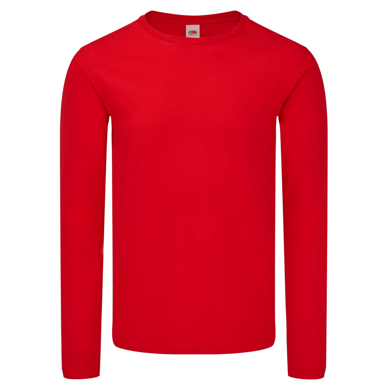 Fruit of the Loom - "Iconic" T-Shirt für Herren/Damen Unisex Langärmlig (Rot)