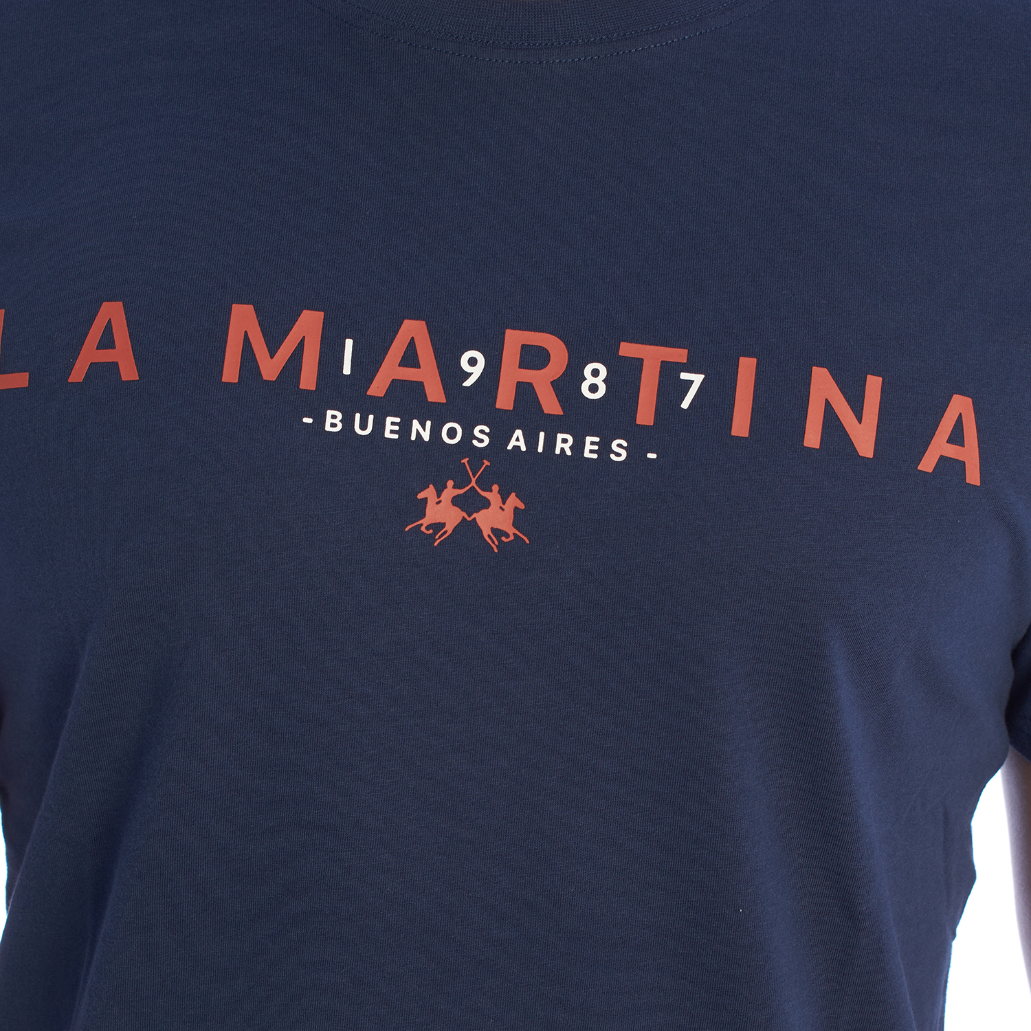 LA MARTINA YMR005-JS206 Regular Fit kortärmad t-shirt för män herr – bild 2